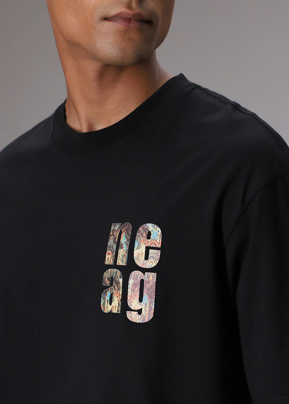 Bloomage Black Oversized T-shirt - Image 2