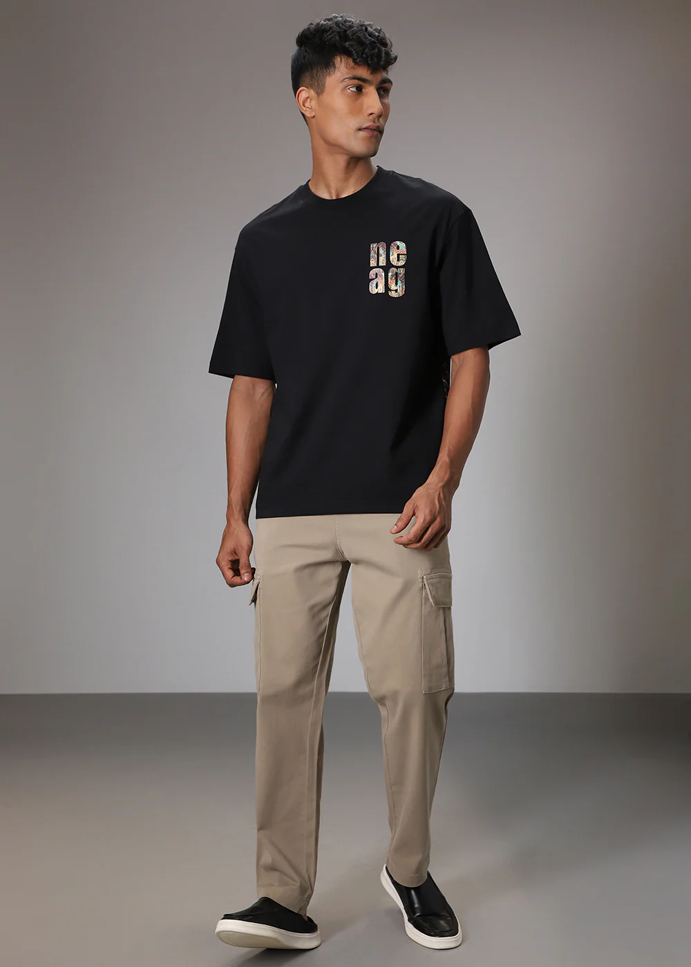 Bloomage Black Oversized T-shirt - Image 5