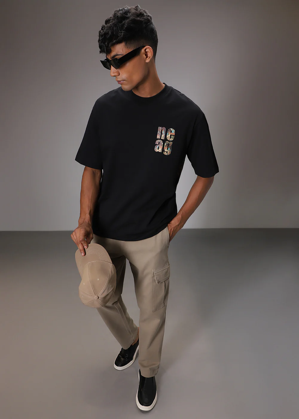 Bloomage Black Oversized T-shirt - Image 6