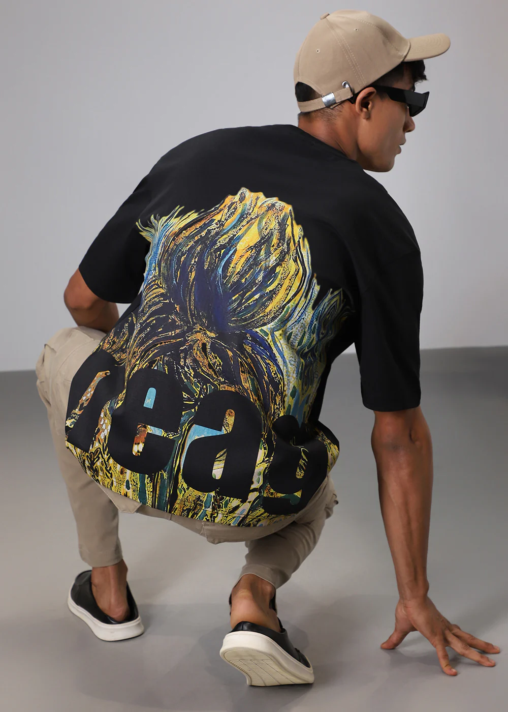 Bloomage Black Oversized T-shirt - Image 7
