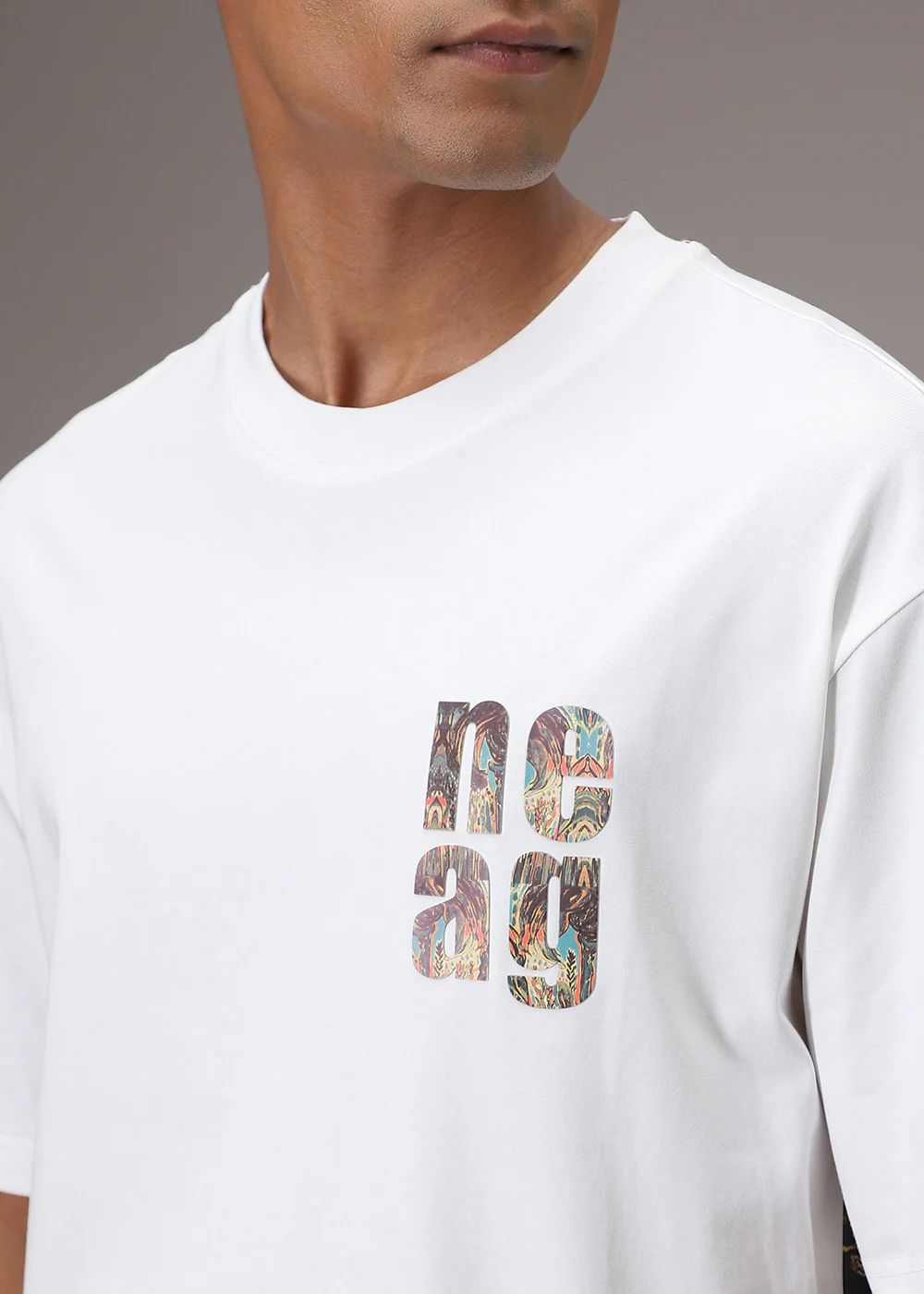Bloomage White Oversized T-shirt - Image 2