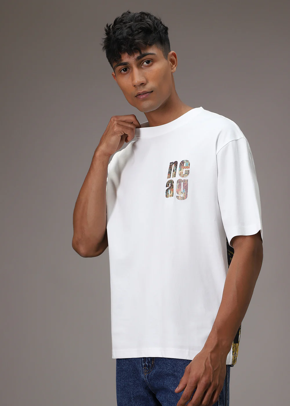 Bloomage White Oversized T-shirt - Image 3