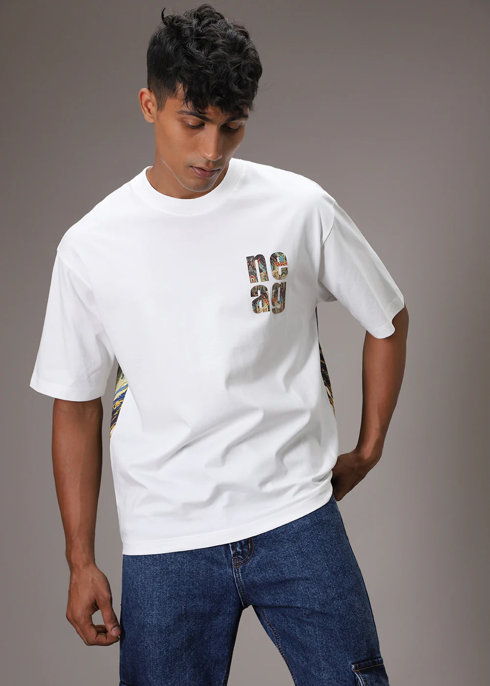 Bloomage White Oversized T-shirt - Image 4