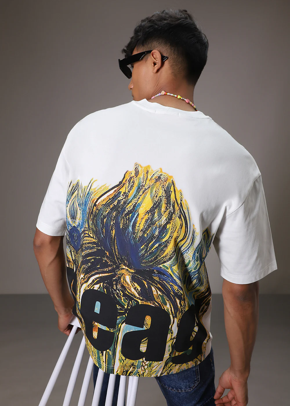 Bloomage White Oversized T-shirt - Image 7