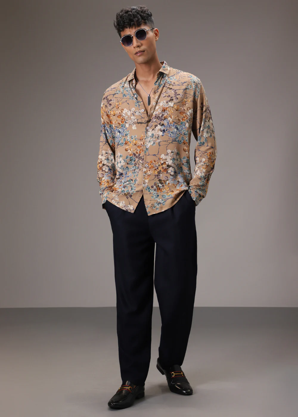 Blossom Beige Feather Shirt - Image 10