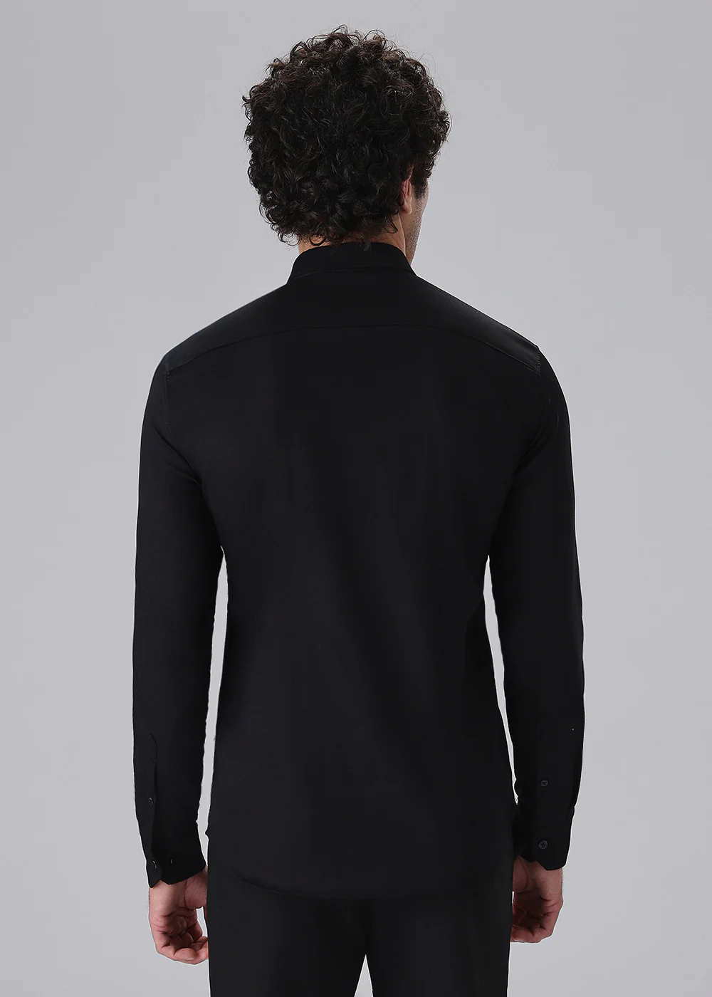 Hand Embroidered Black Designer Shirt - Image 4