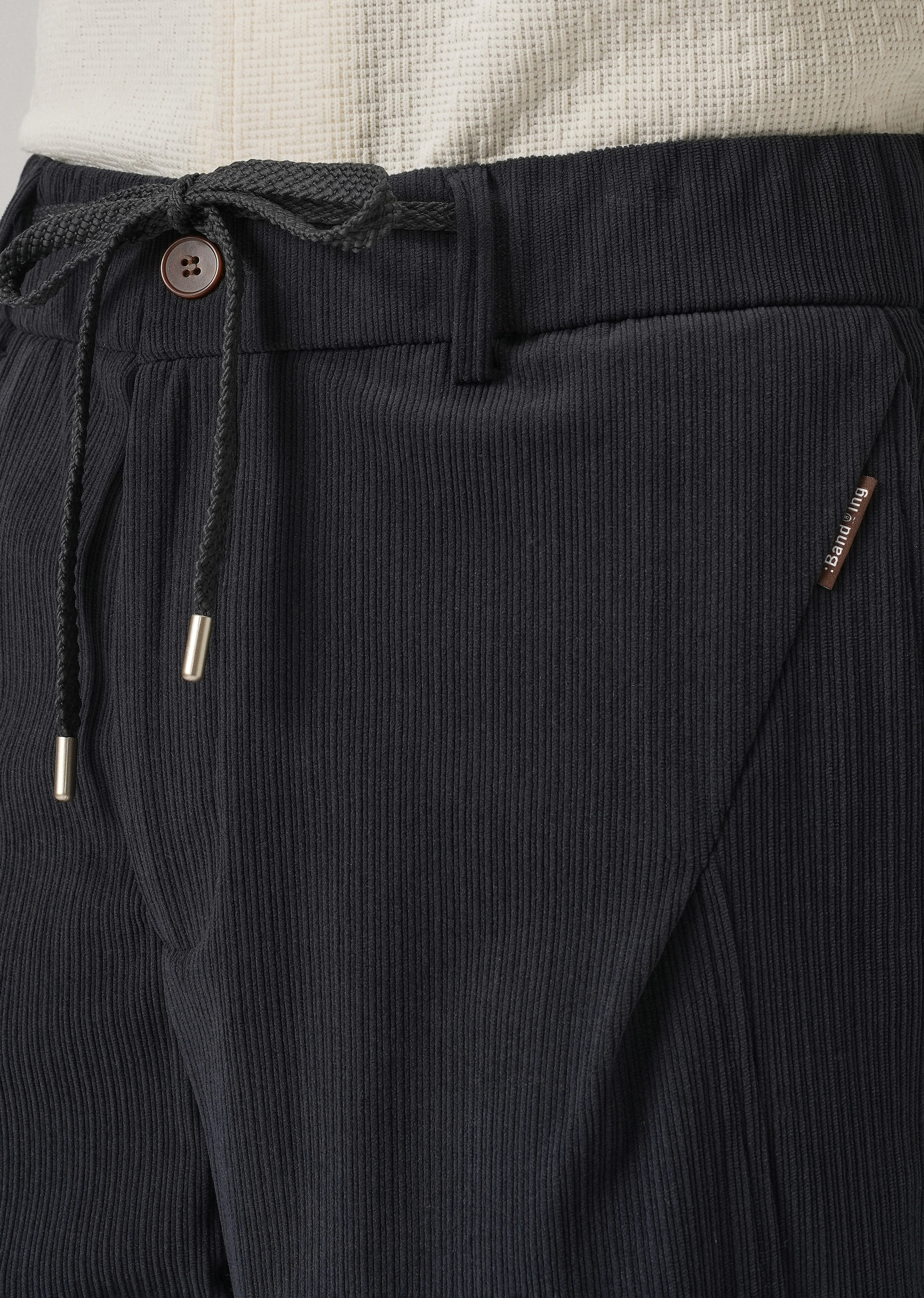 Blue Corduroy Drawstring Pant - Image 5