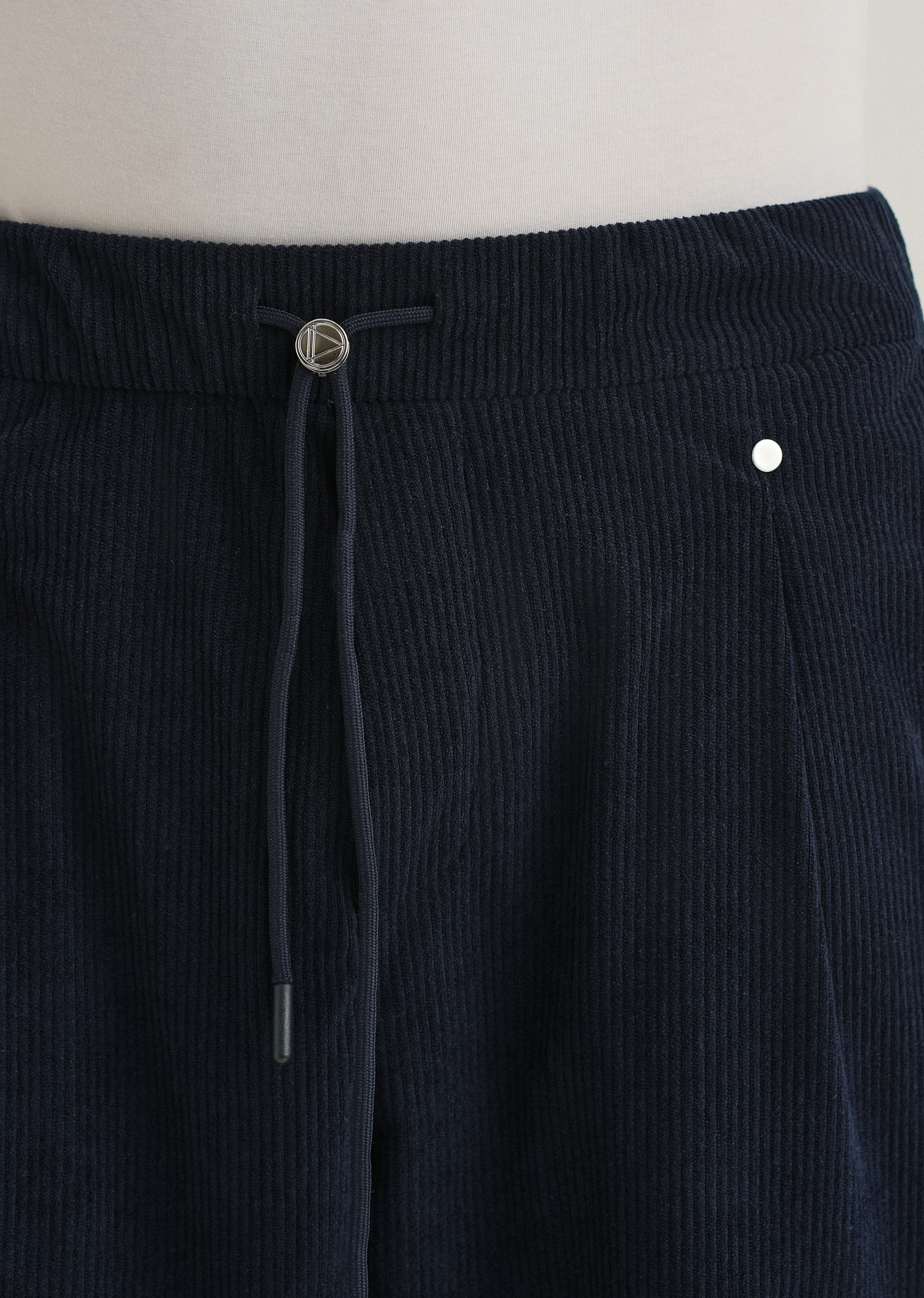 Blue Drawstring Corduroy Pant - Image 6