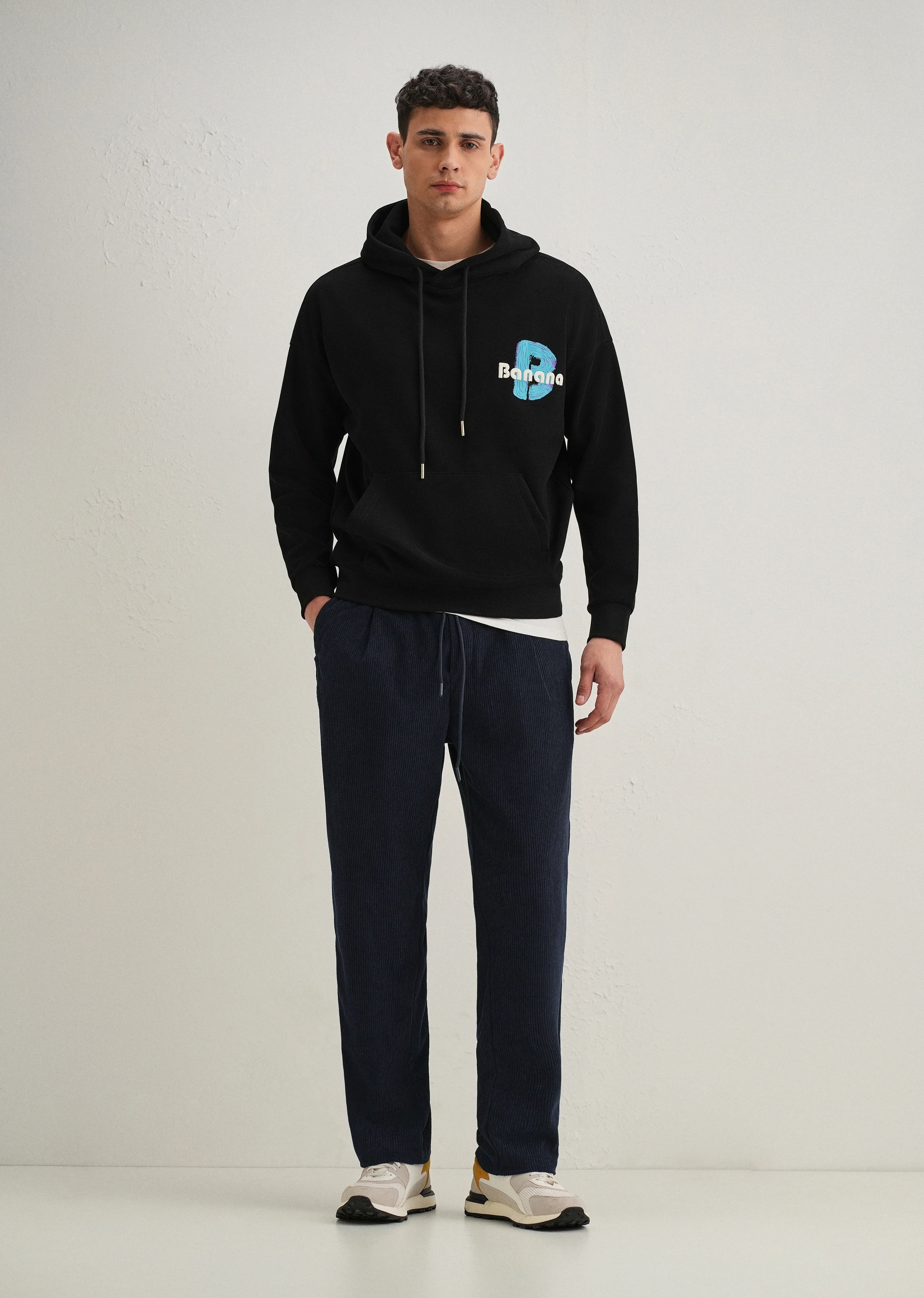 Blue Drawstring Corduroy Pant - Image 7