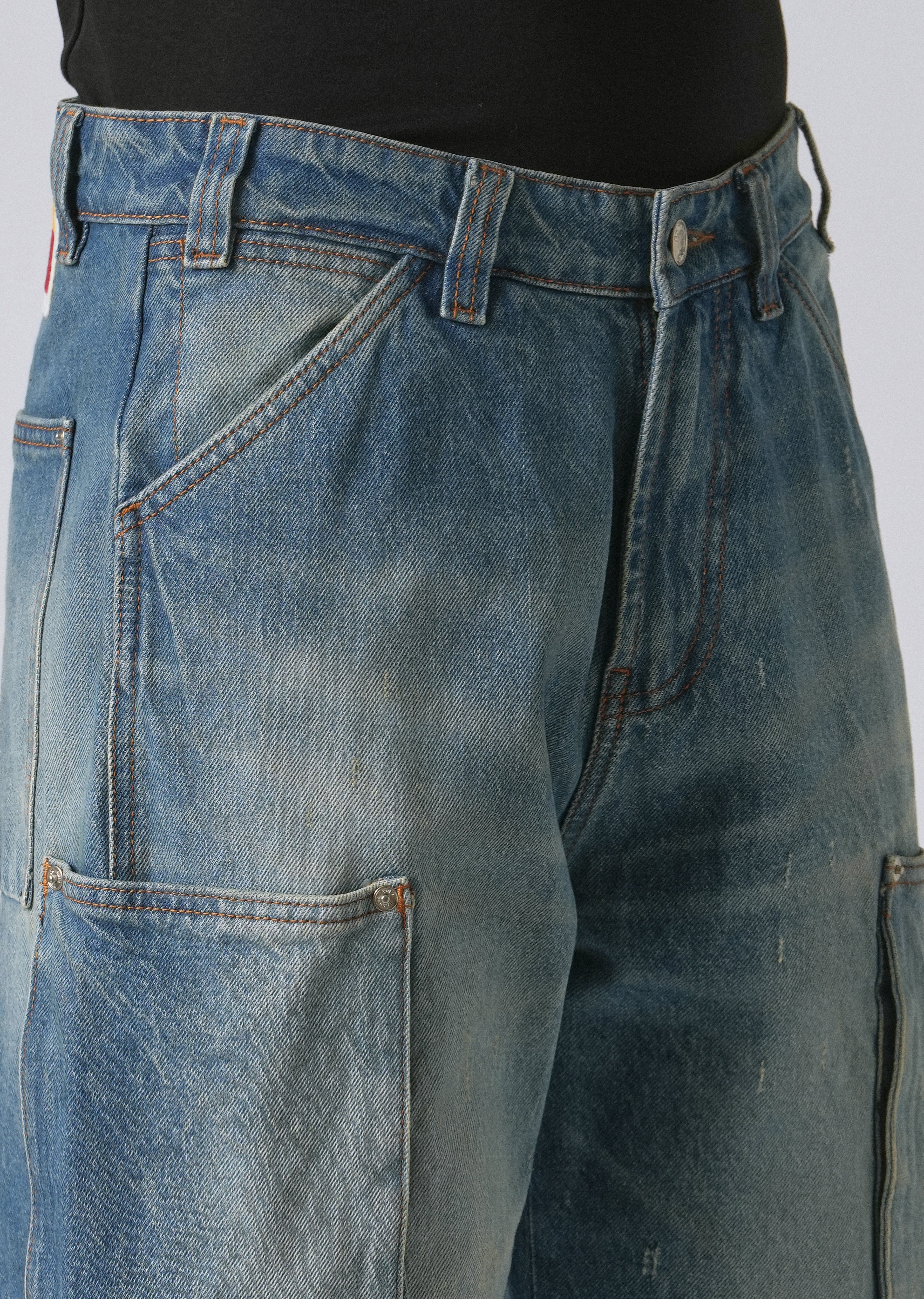 Blue Fade Baggy Fit Denim - Image 5