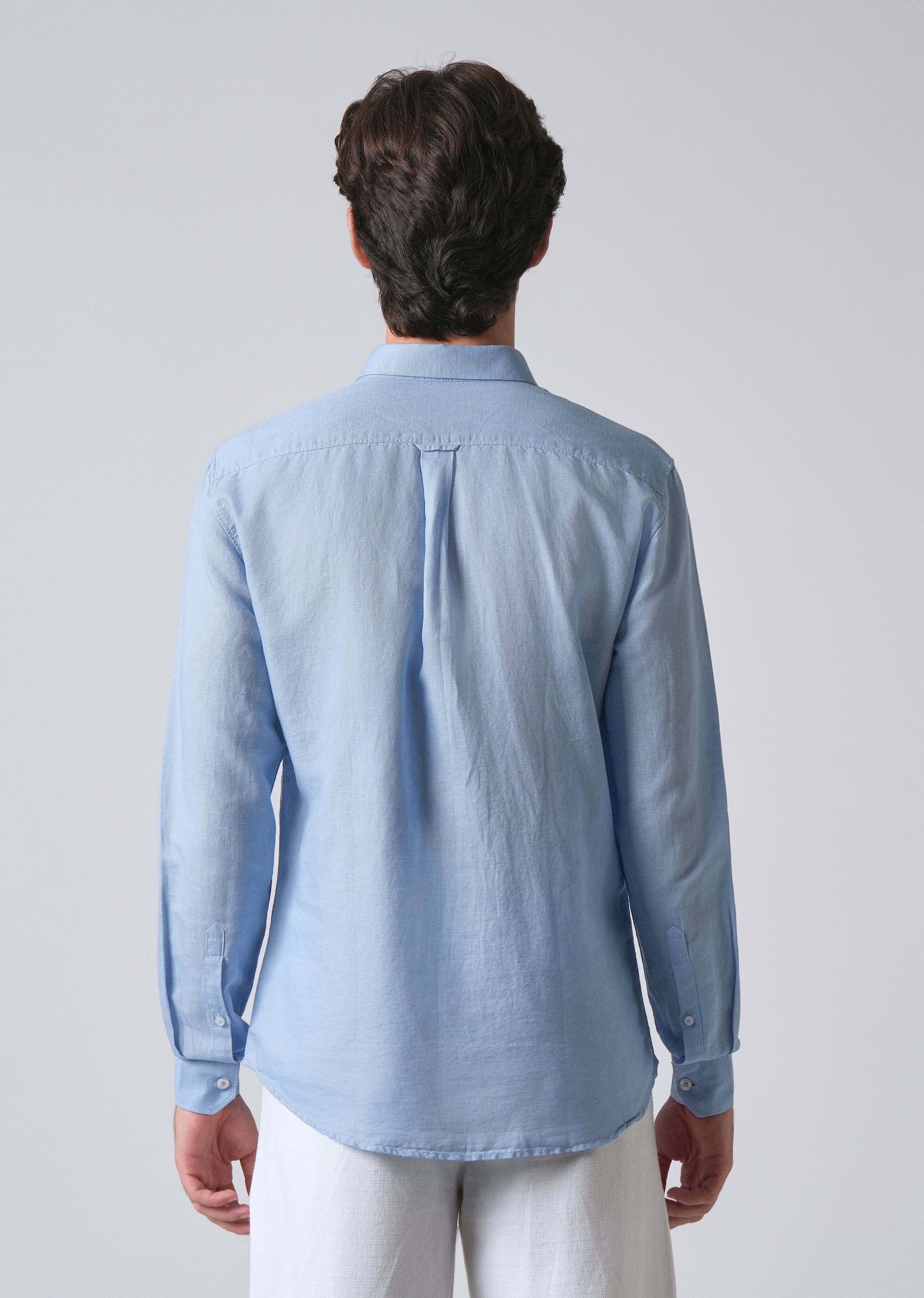 Blue Linen Shirt - Image 2