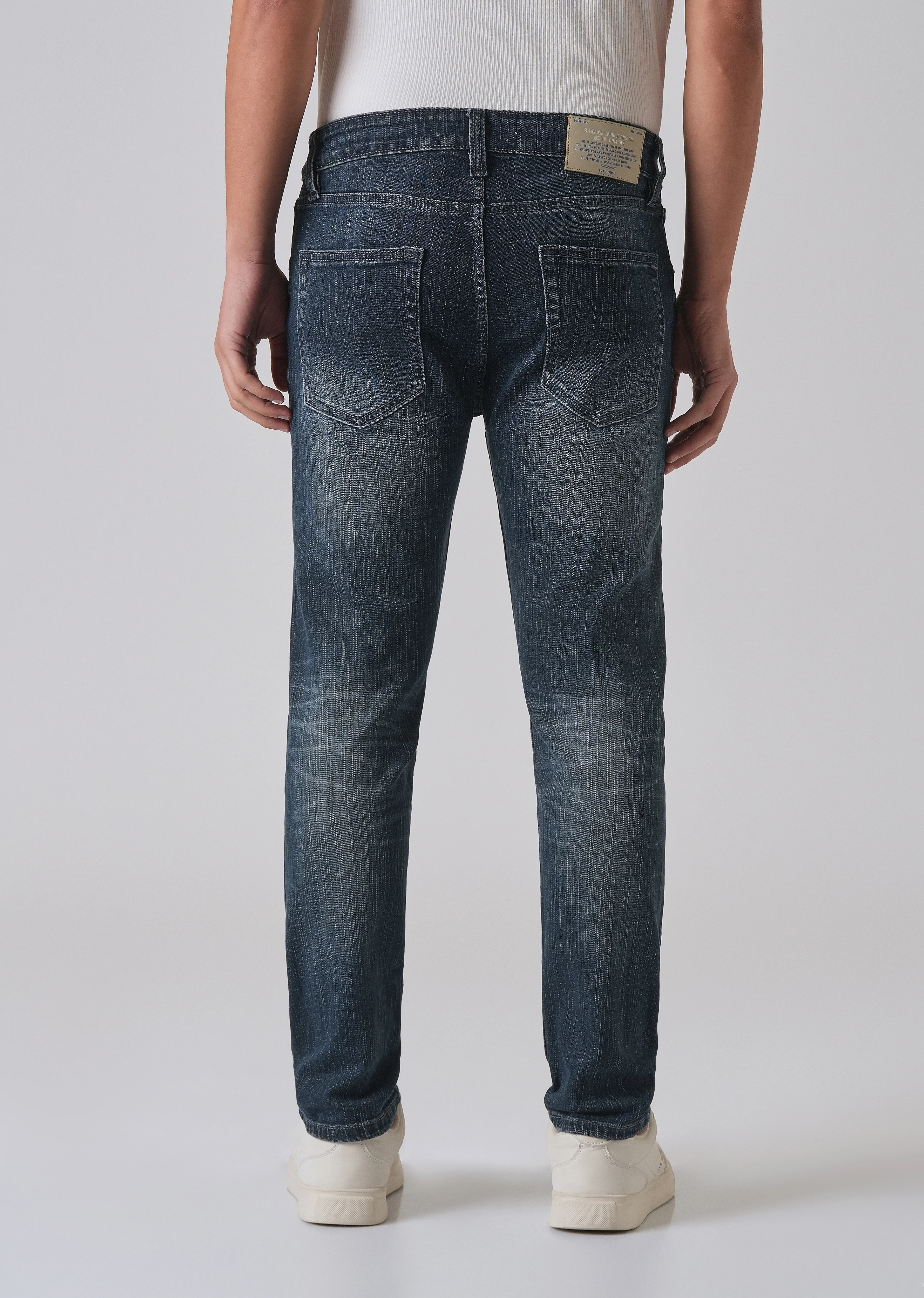 Blue Mid Fade Ankle Slim Fit Denim - Image 2