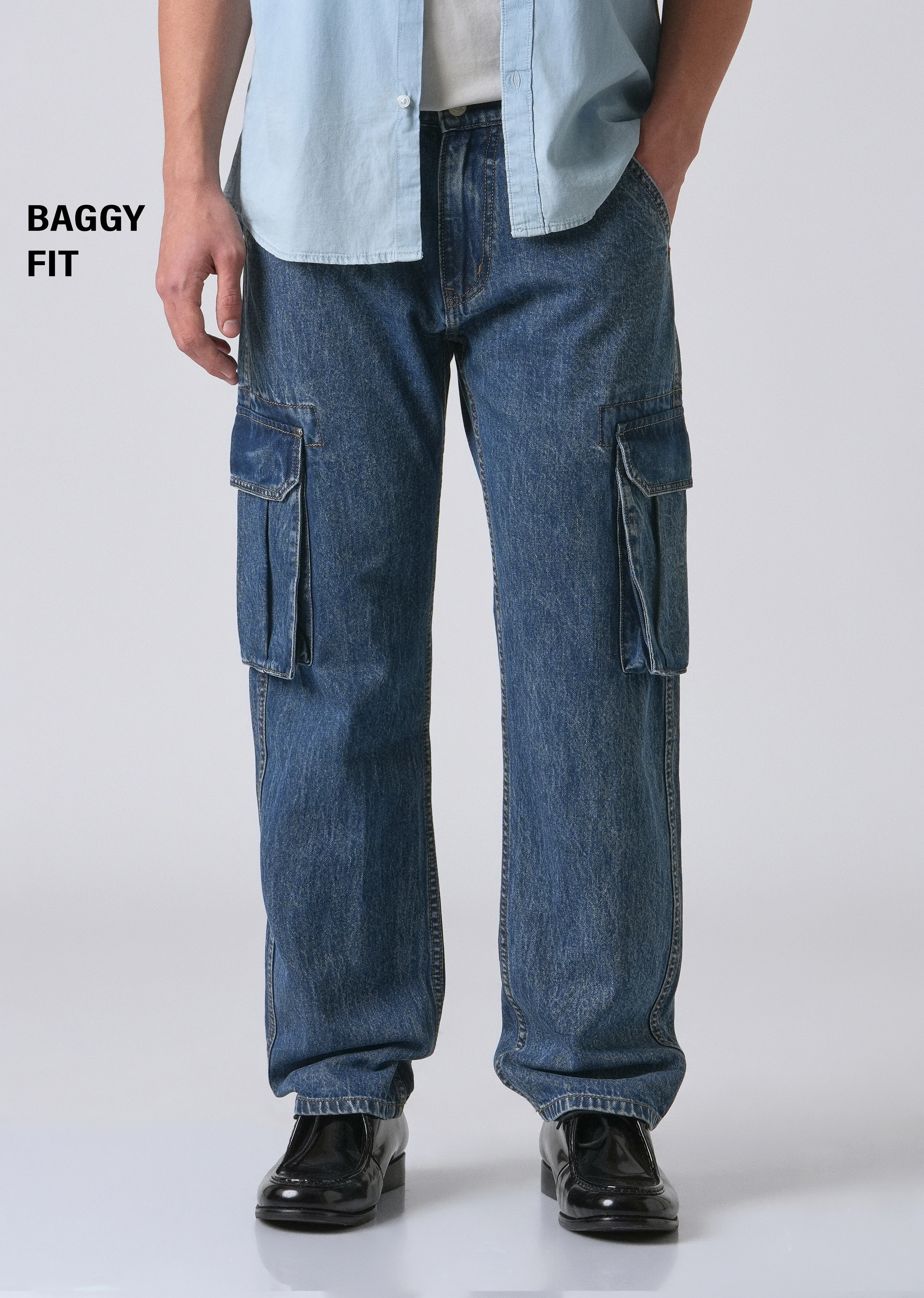 Blue Sapphire Baggy Denim - Image 7