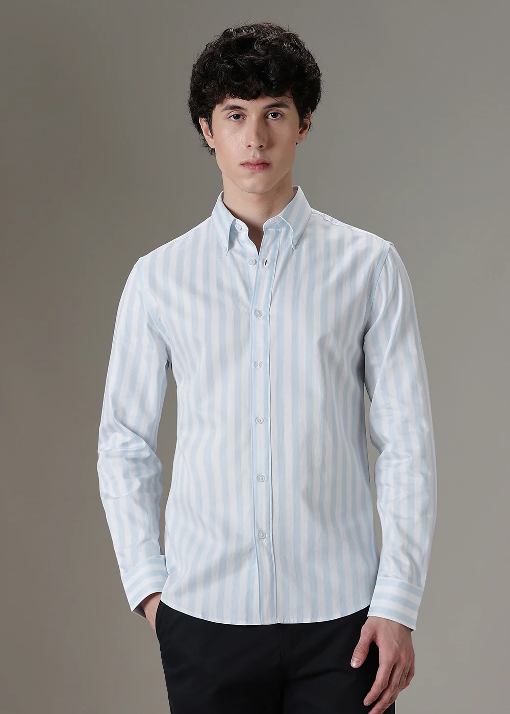 Blue Stripe Shirt - Image 3