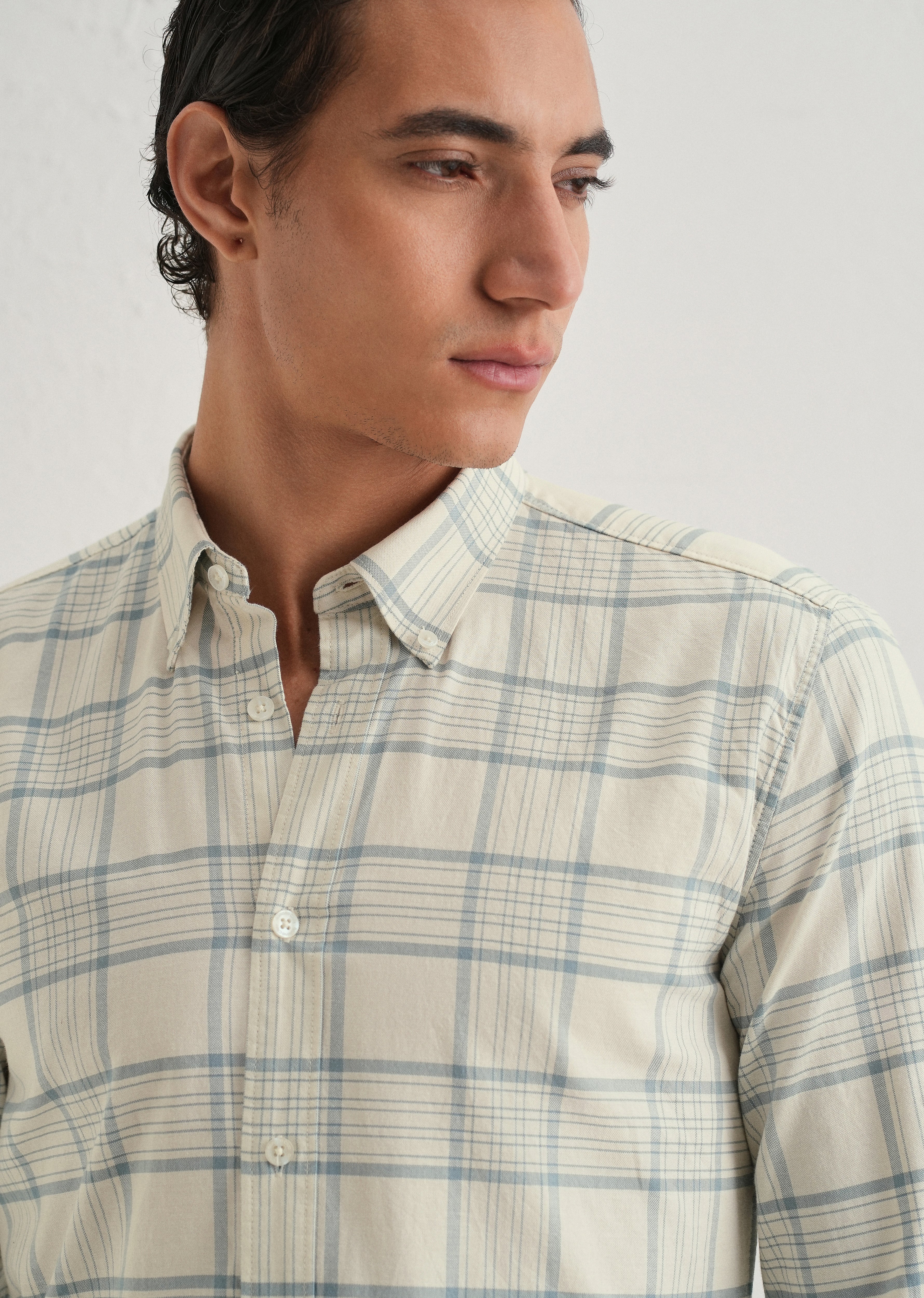 Blue Tattersall Check Shirt - Image 2