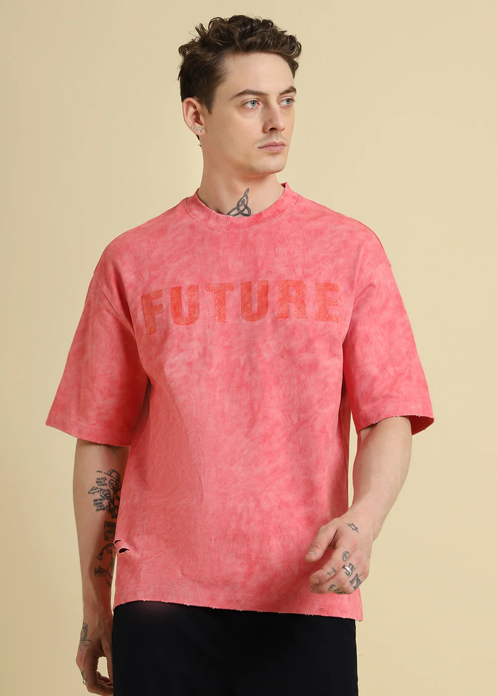 Blush Wash Oversized T-shirt - Image 3