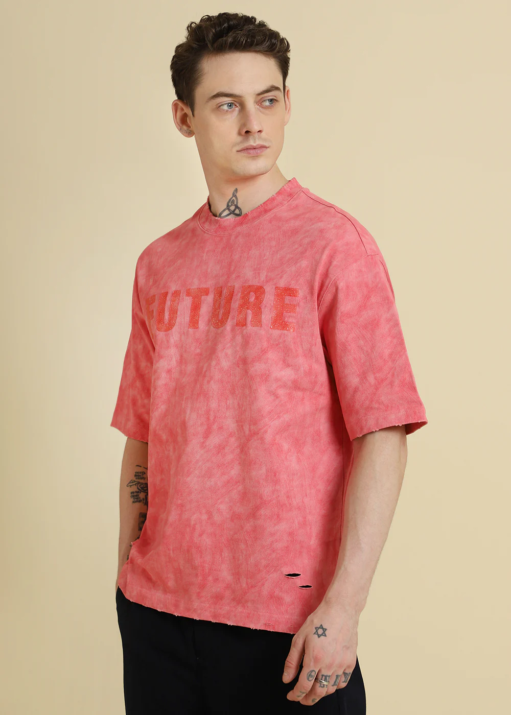 Blush Wash Oversized T-shirt - Image 5