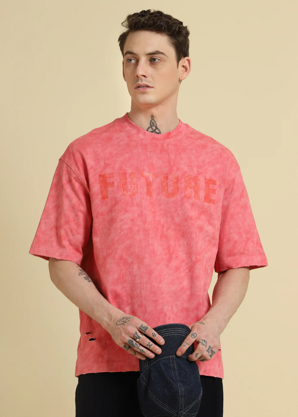 Blush Wash Oversized T-shirt - Image 7