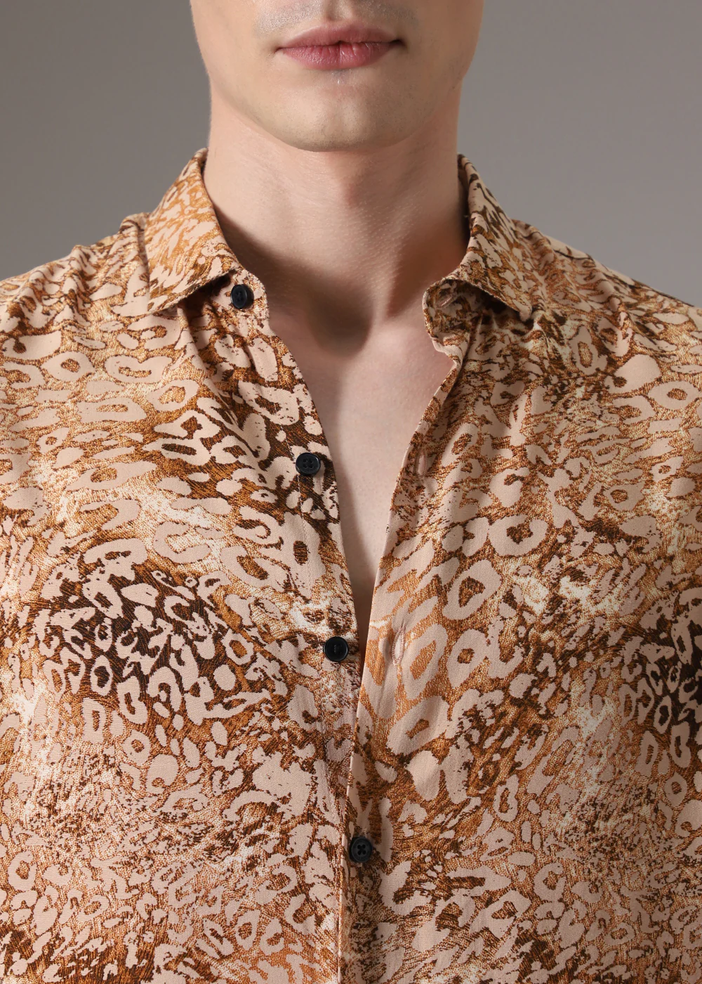 Boa Brown Feather Shirt - Image 2