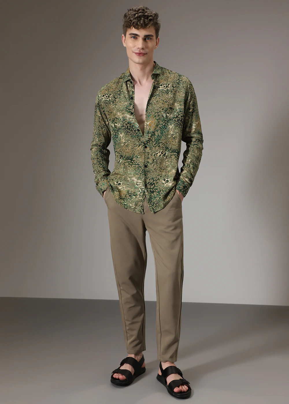 Boa Green Feather Shirt - Image 7