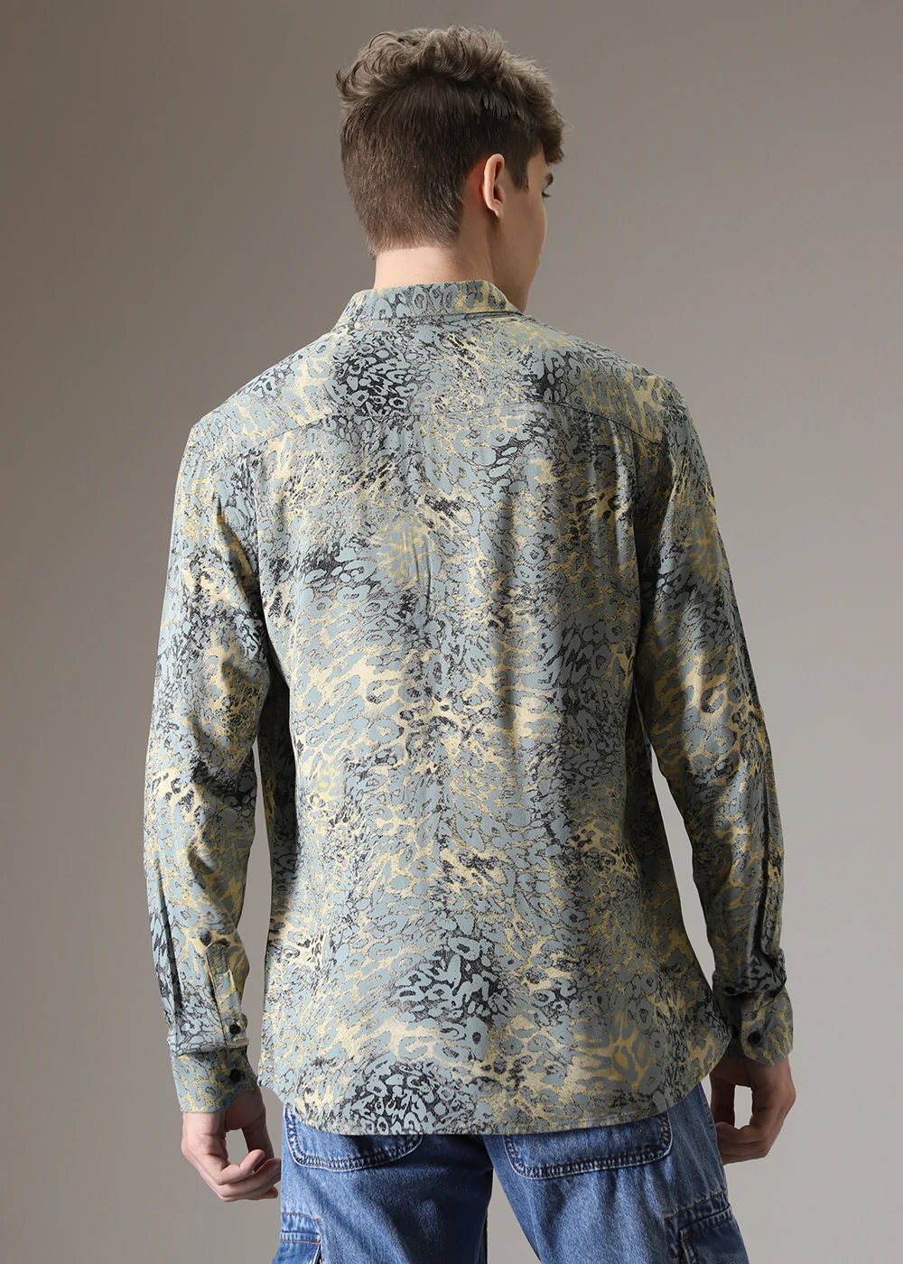 Boa Pastel Blue Feather Shirt - Image 4