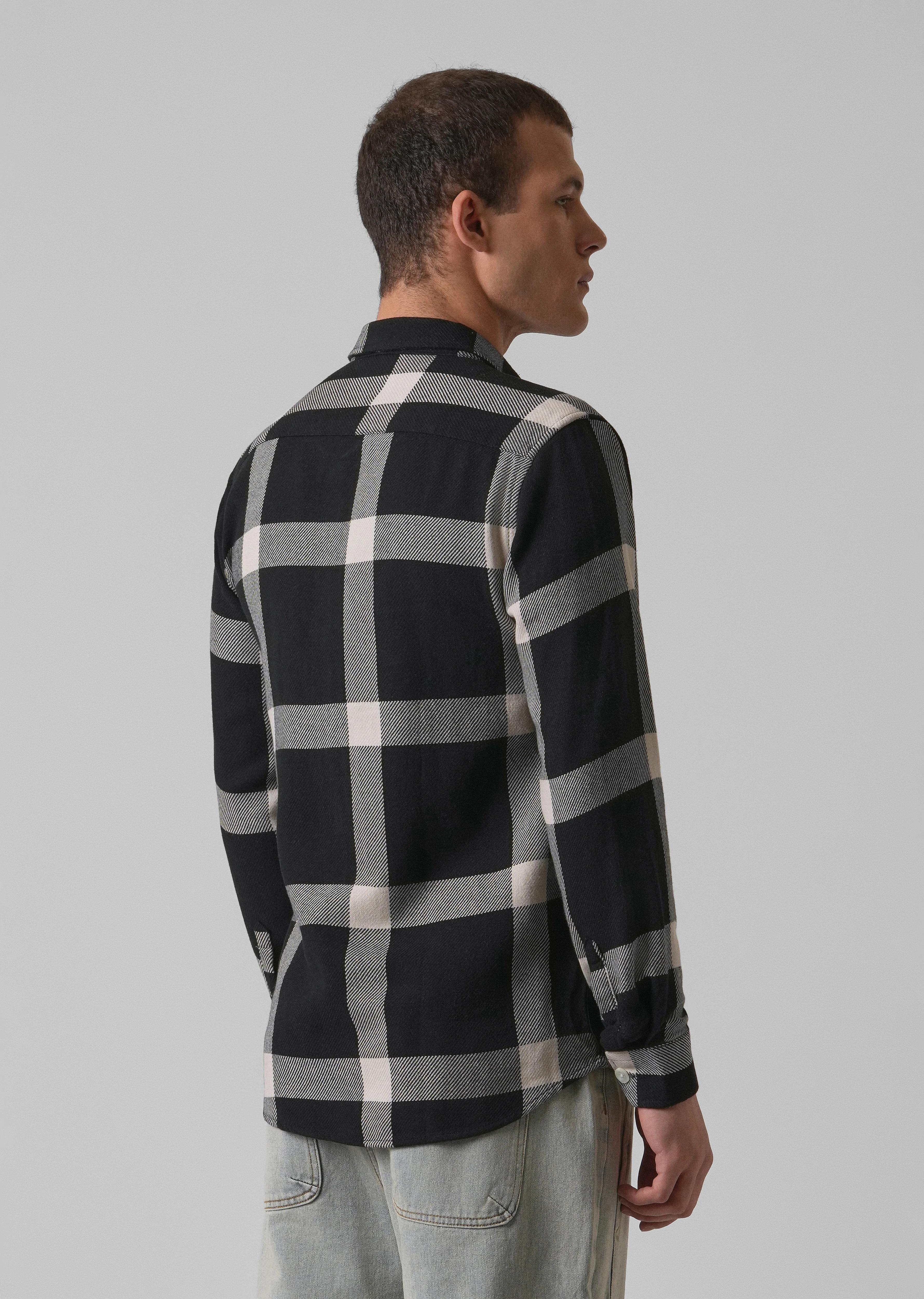 Bold Classic Brushed Cotton Check Shirt - Image 2