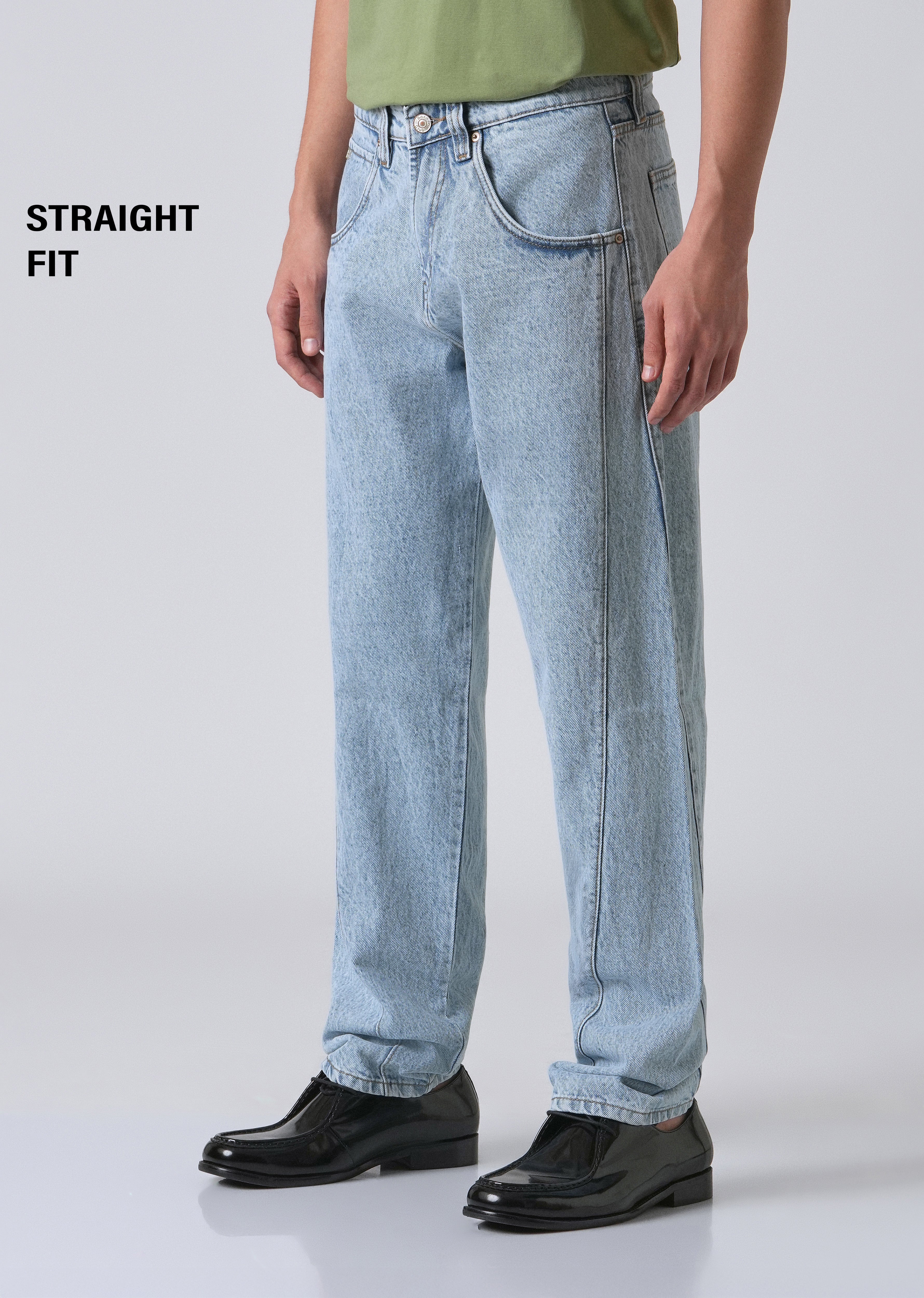 Breeze Blue Straight Fit Denim - Image 7