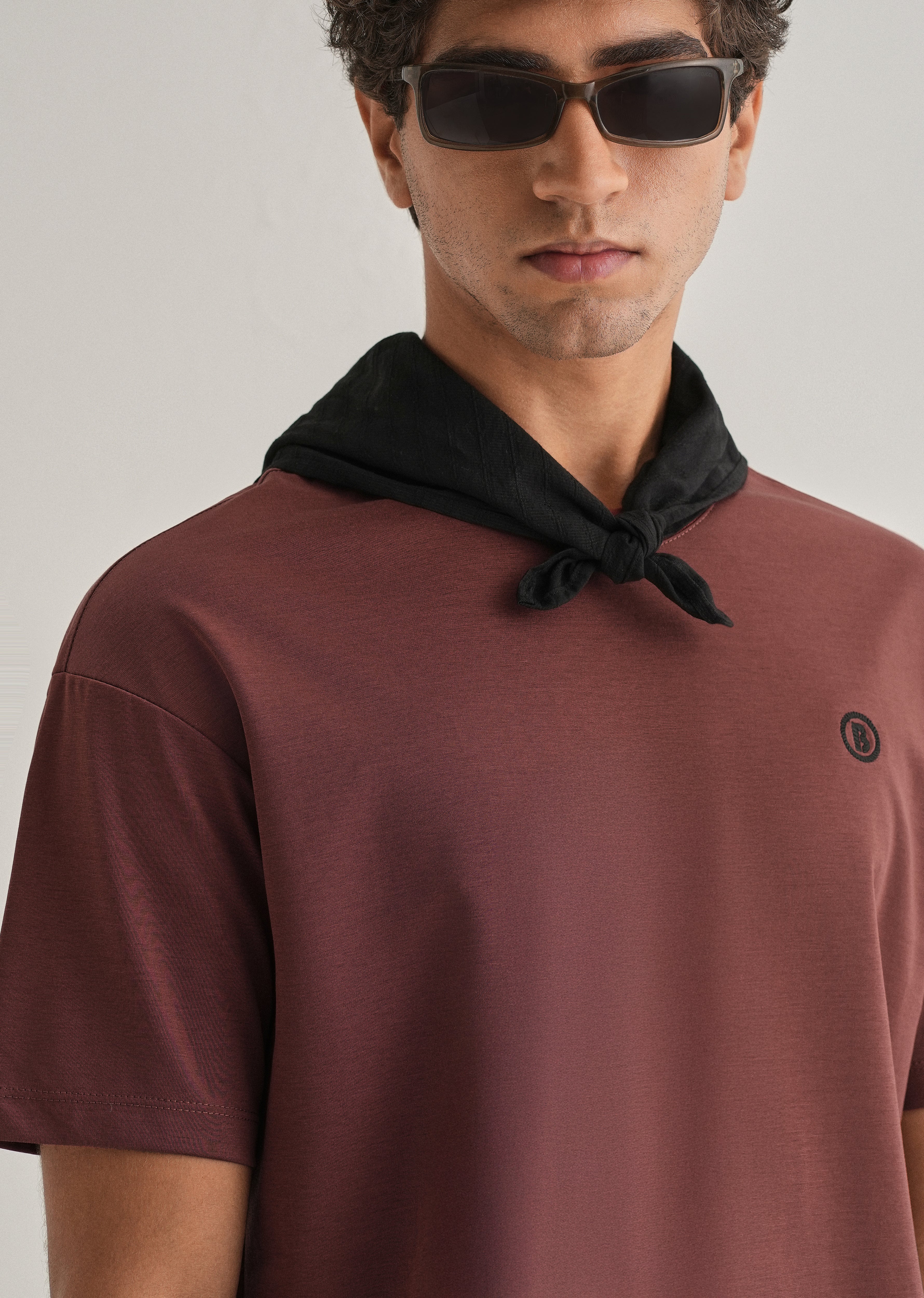 Brick Red Crew Neck T-shirt - Image 2