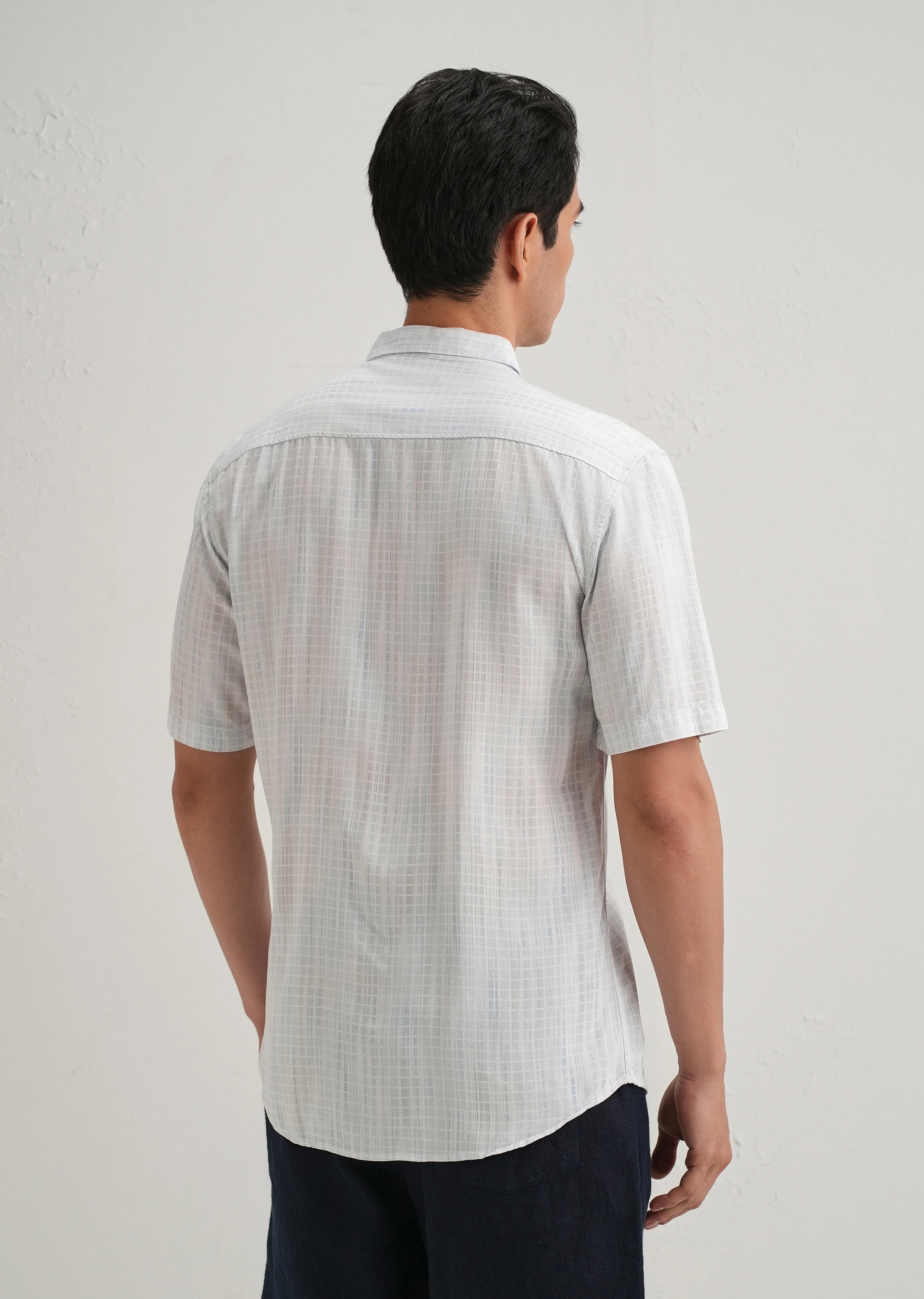 Broken Light Blue Stripe Shirt - Image 2