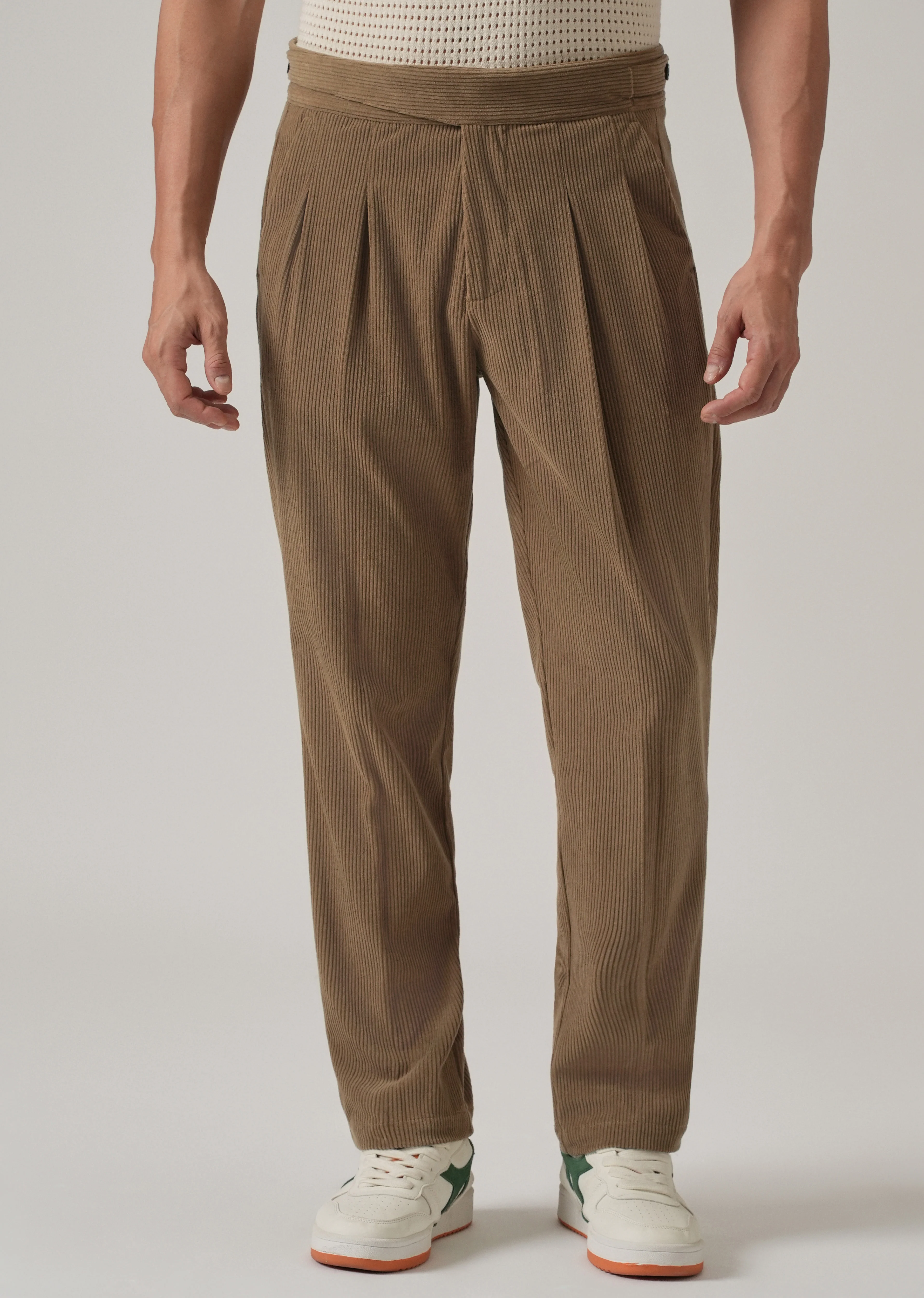 Brown Corduroy Gurkha Pants - Image 3