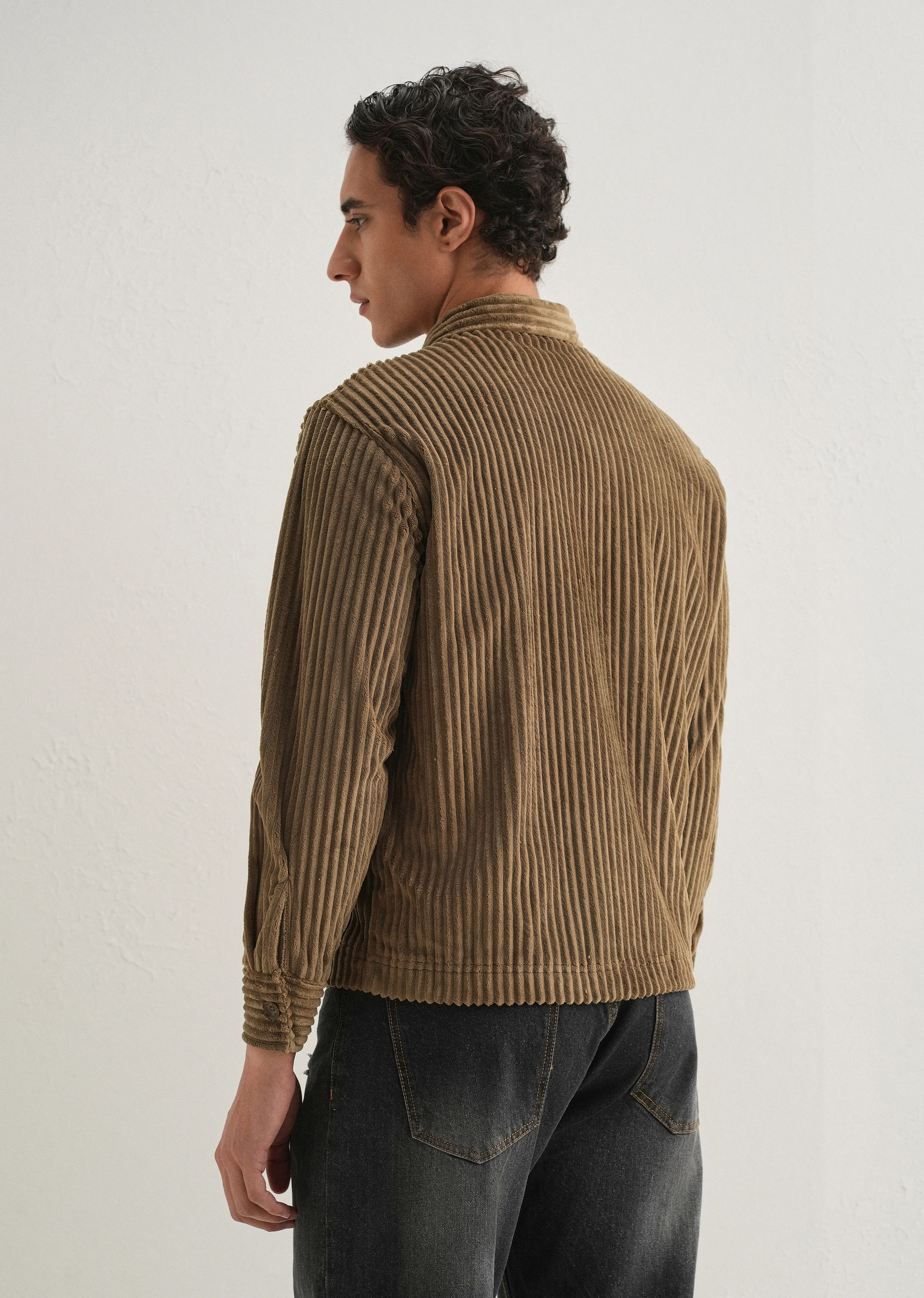 Brown Corduroy Shacket - Image 3