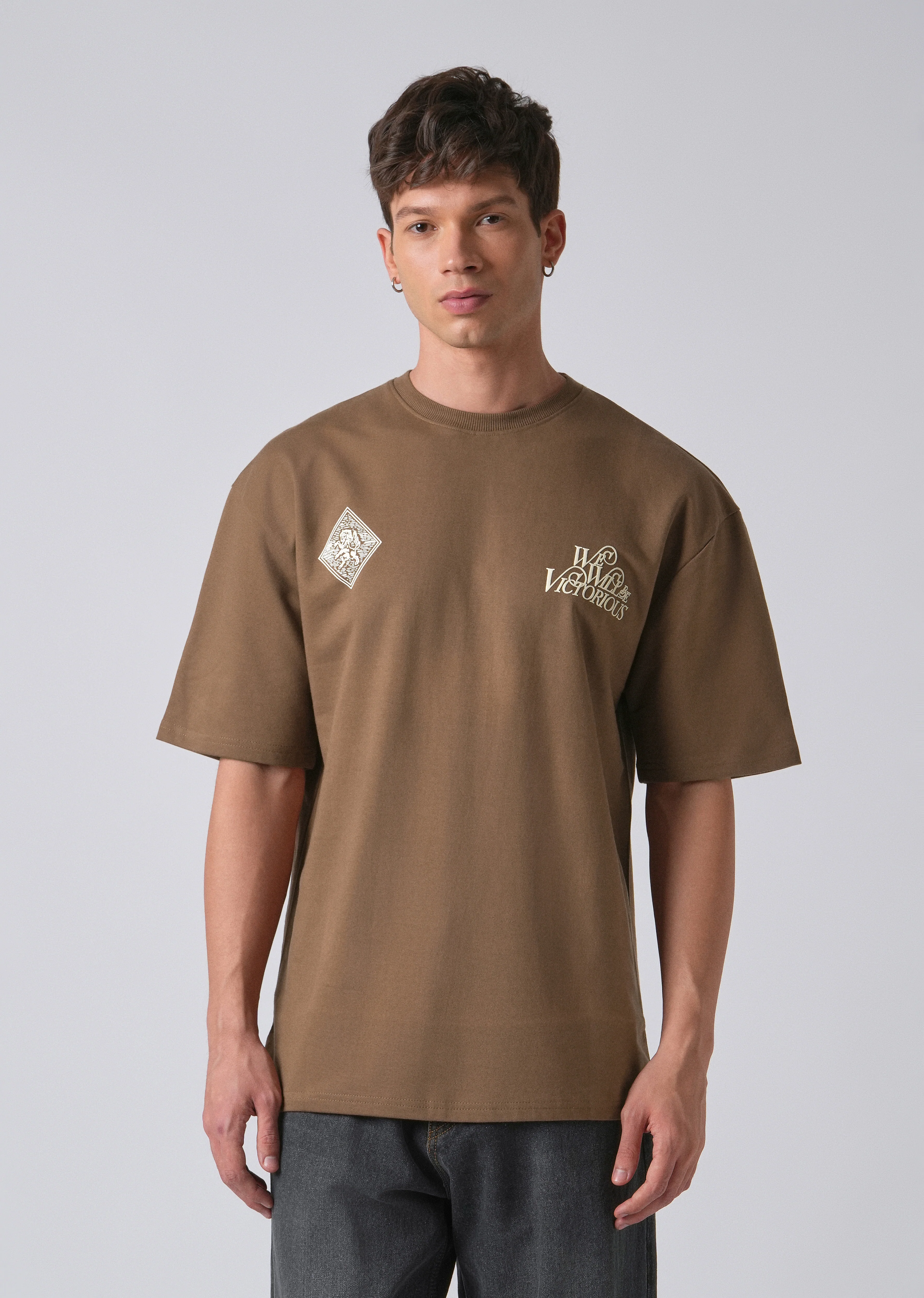 Brown Oversized T-shirt - Image 3