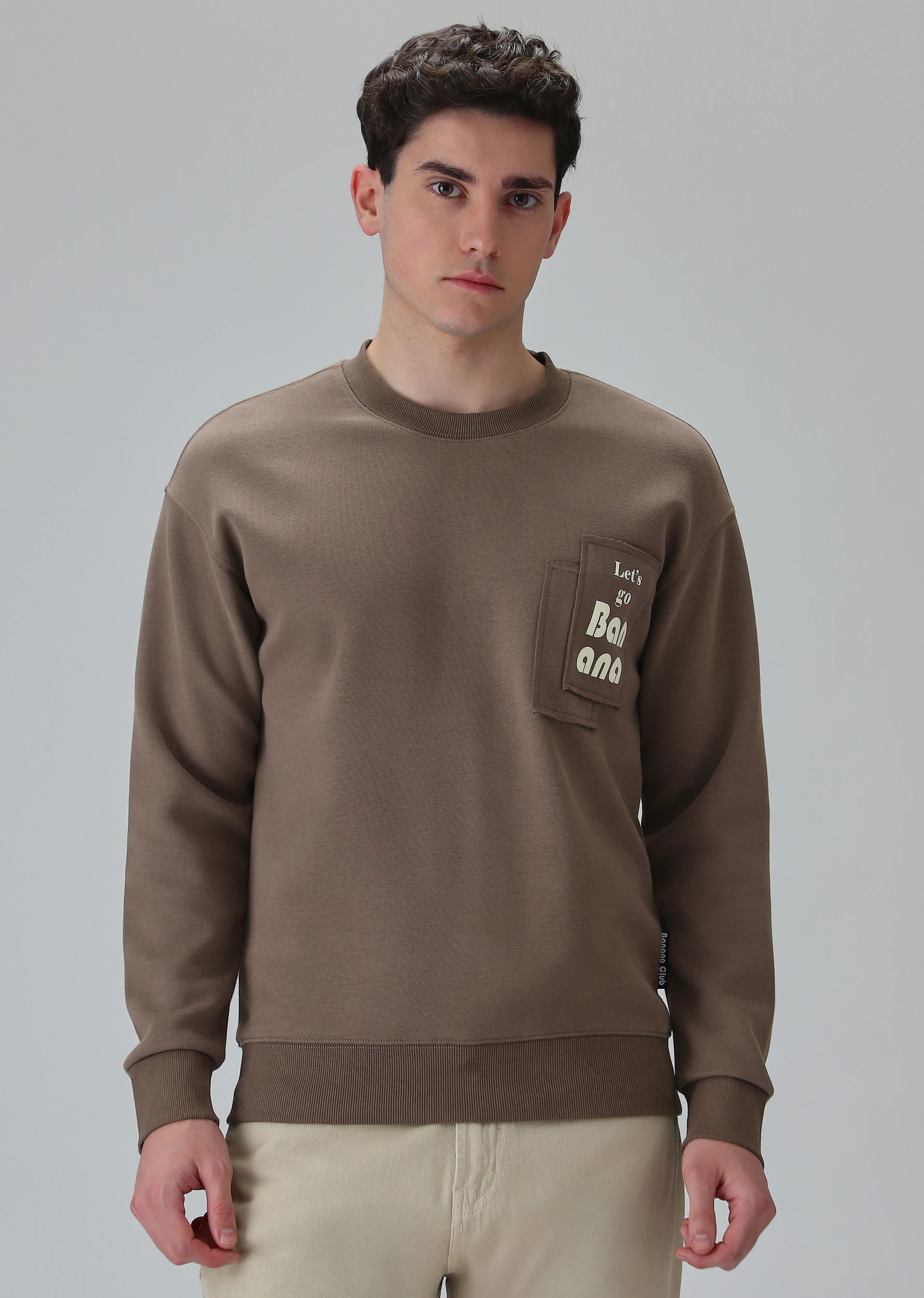 Brown Patch Sweatshirt - Image 3
