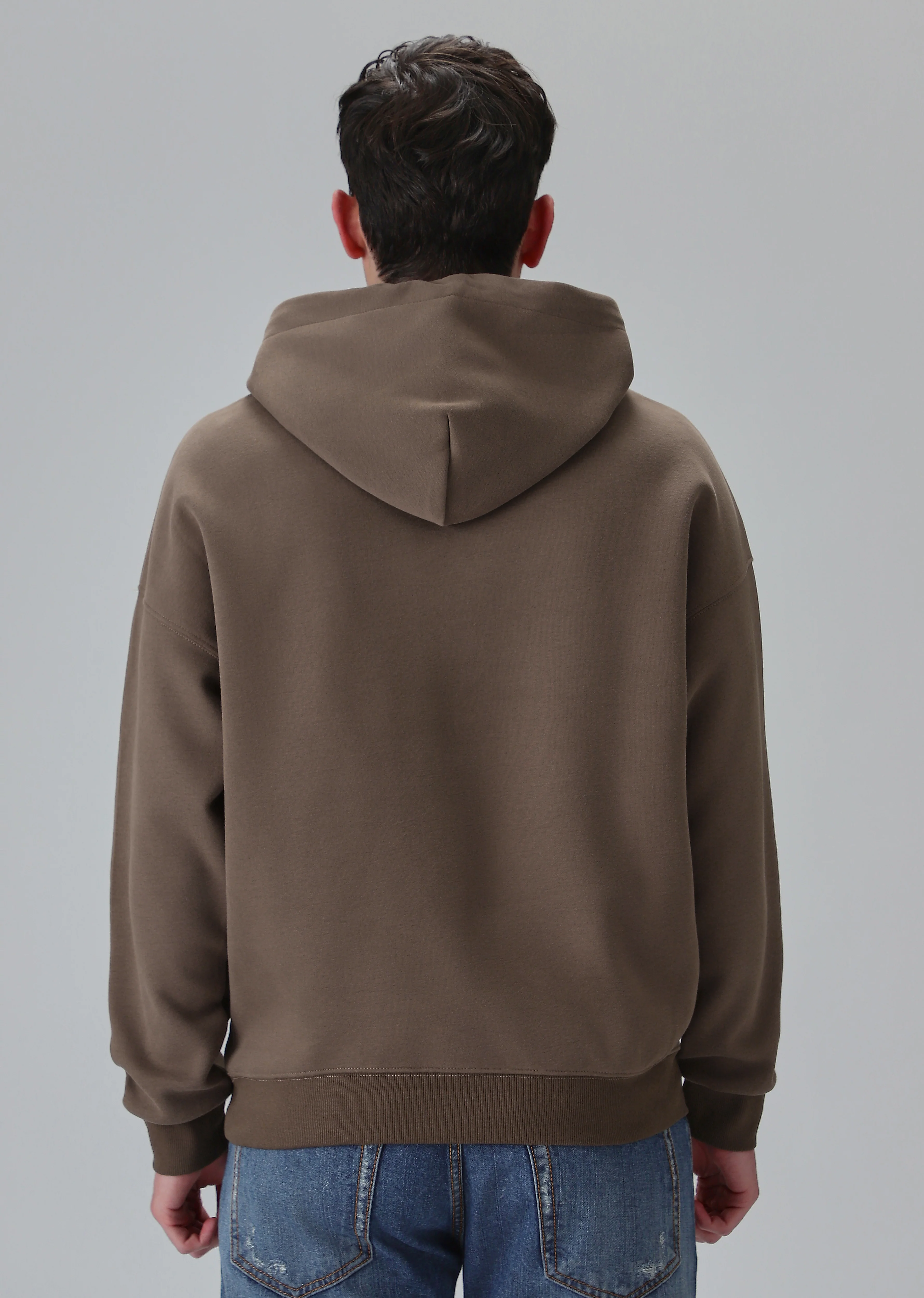 Brown Relaxed Fit Hoodie - Image 2