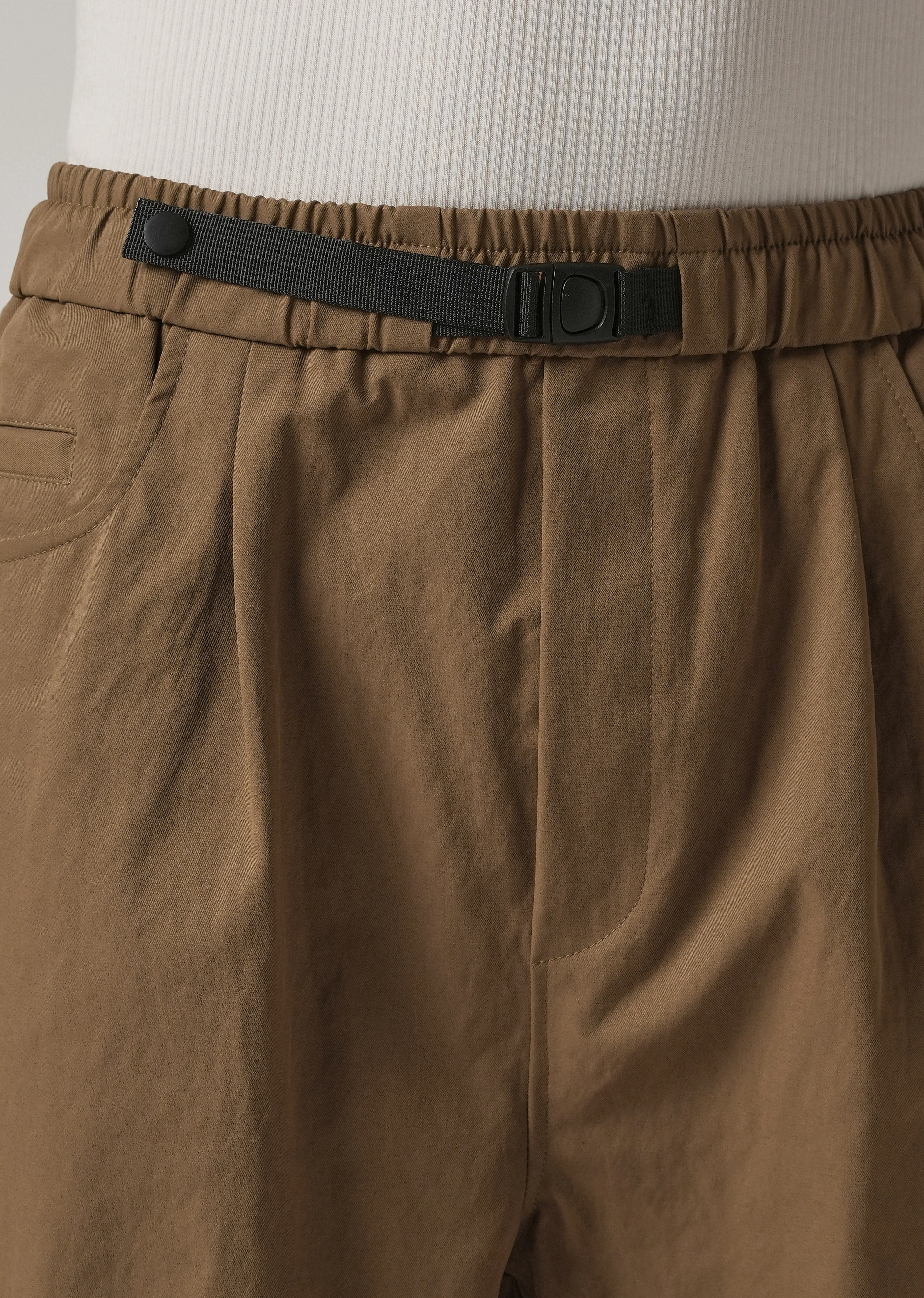 Brown Twill Relaxed Fit Pant - Image 5