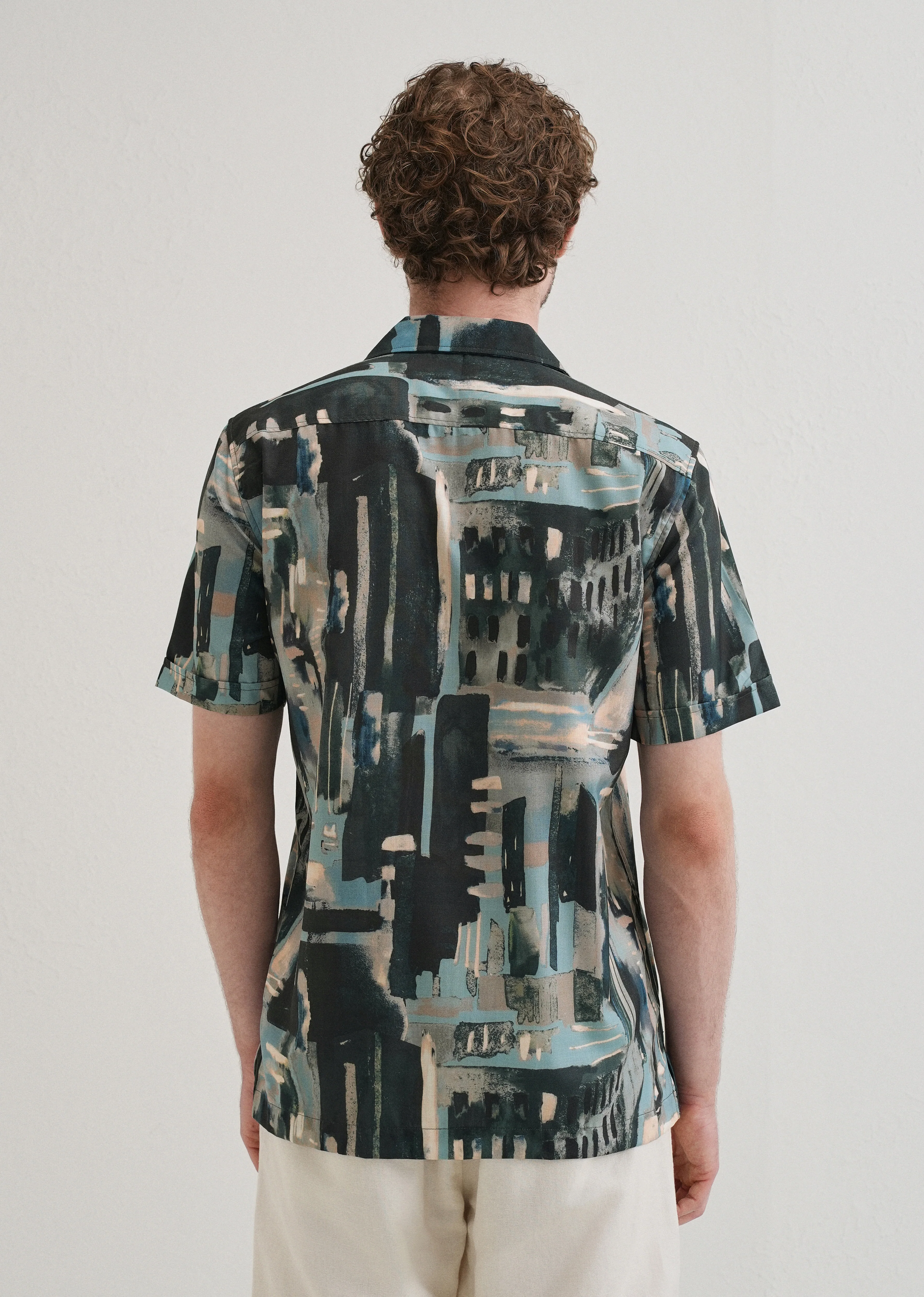 Brush Work Half Sleeve Shirt - Image 2