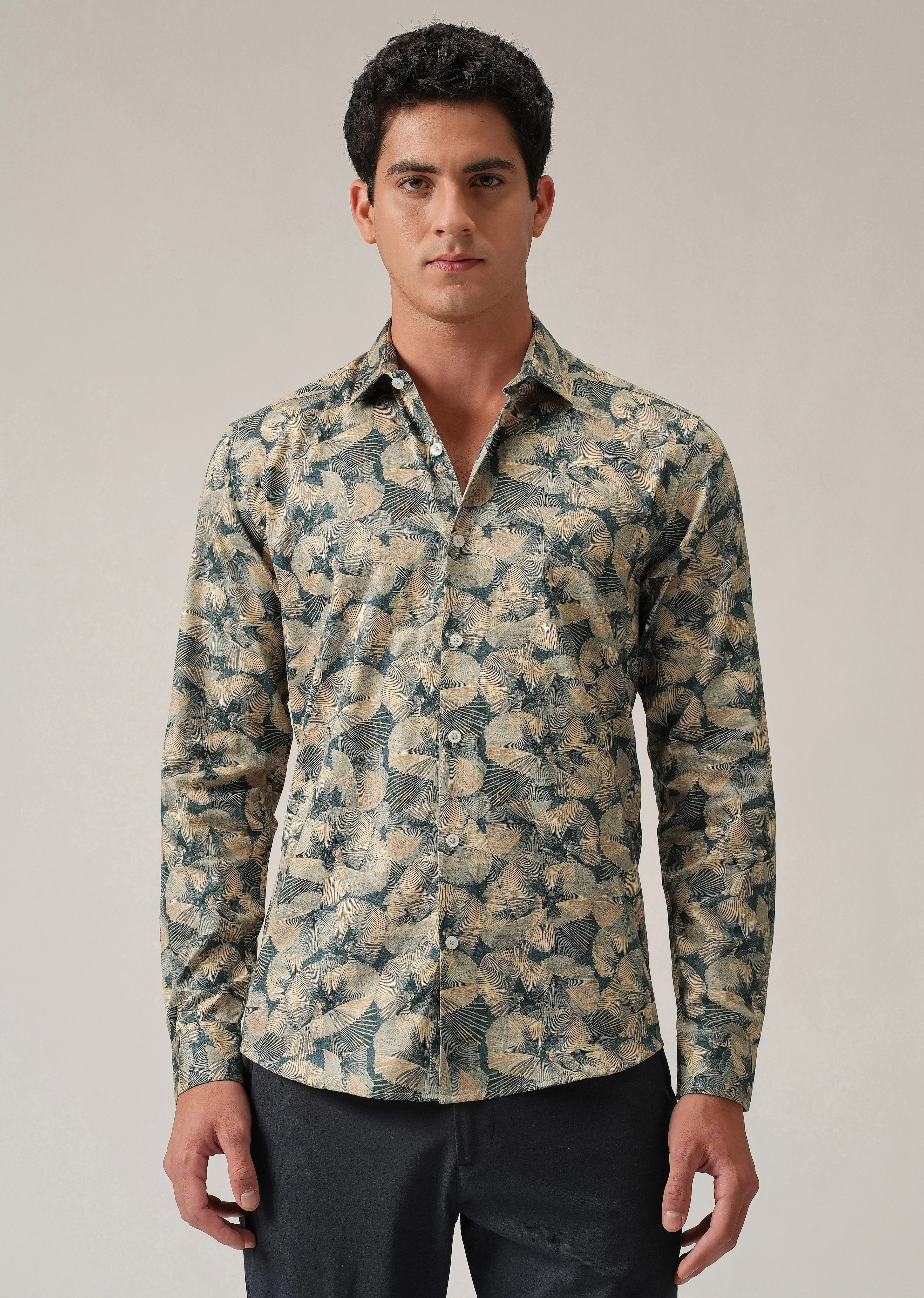 Brushstroke Circle Print Shirt - Image 3