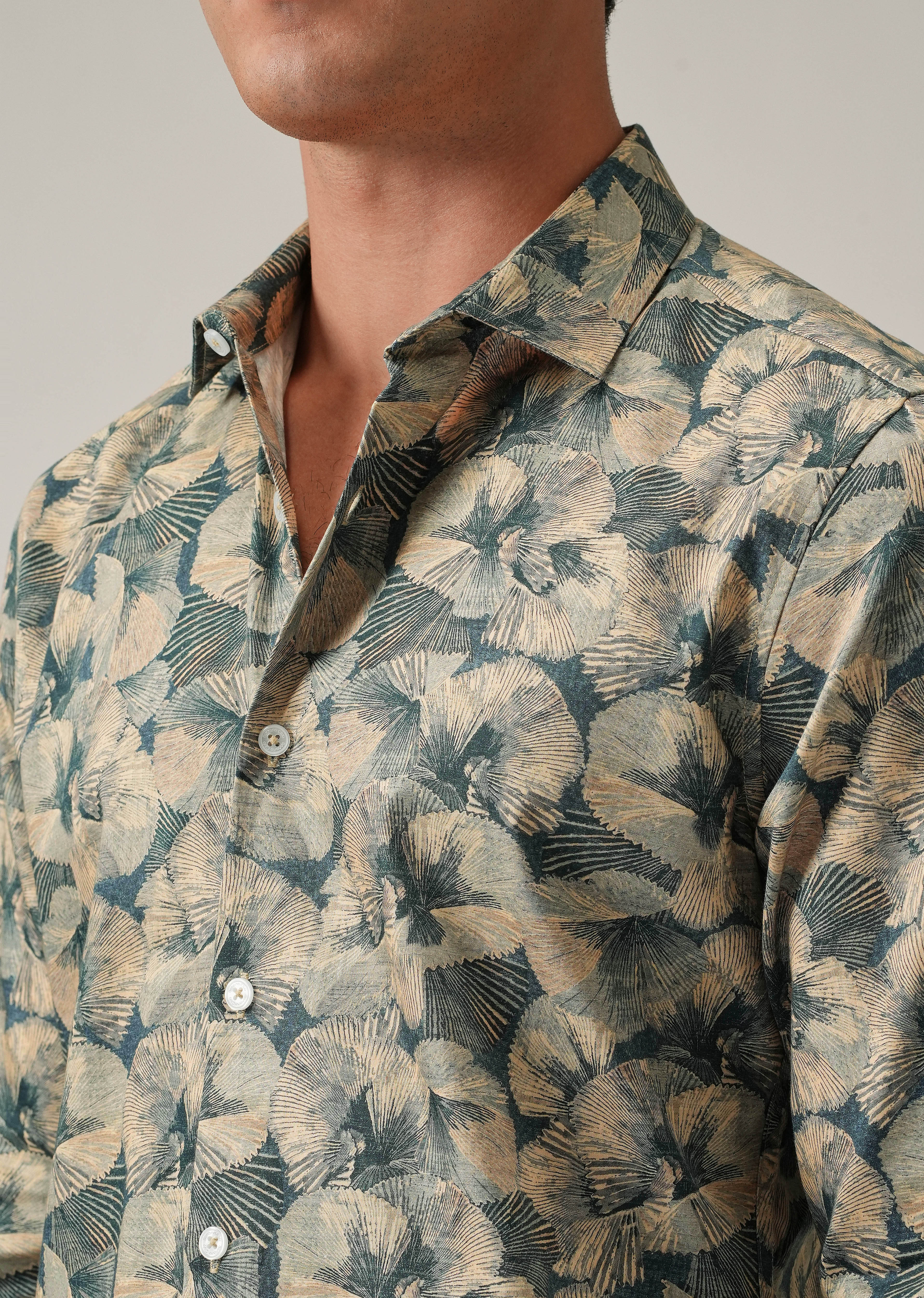 Brushstroke Circle Print Shirt - Image 5