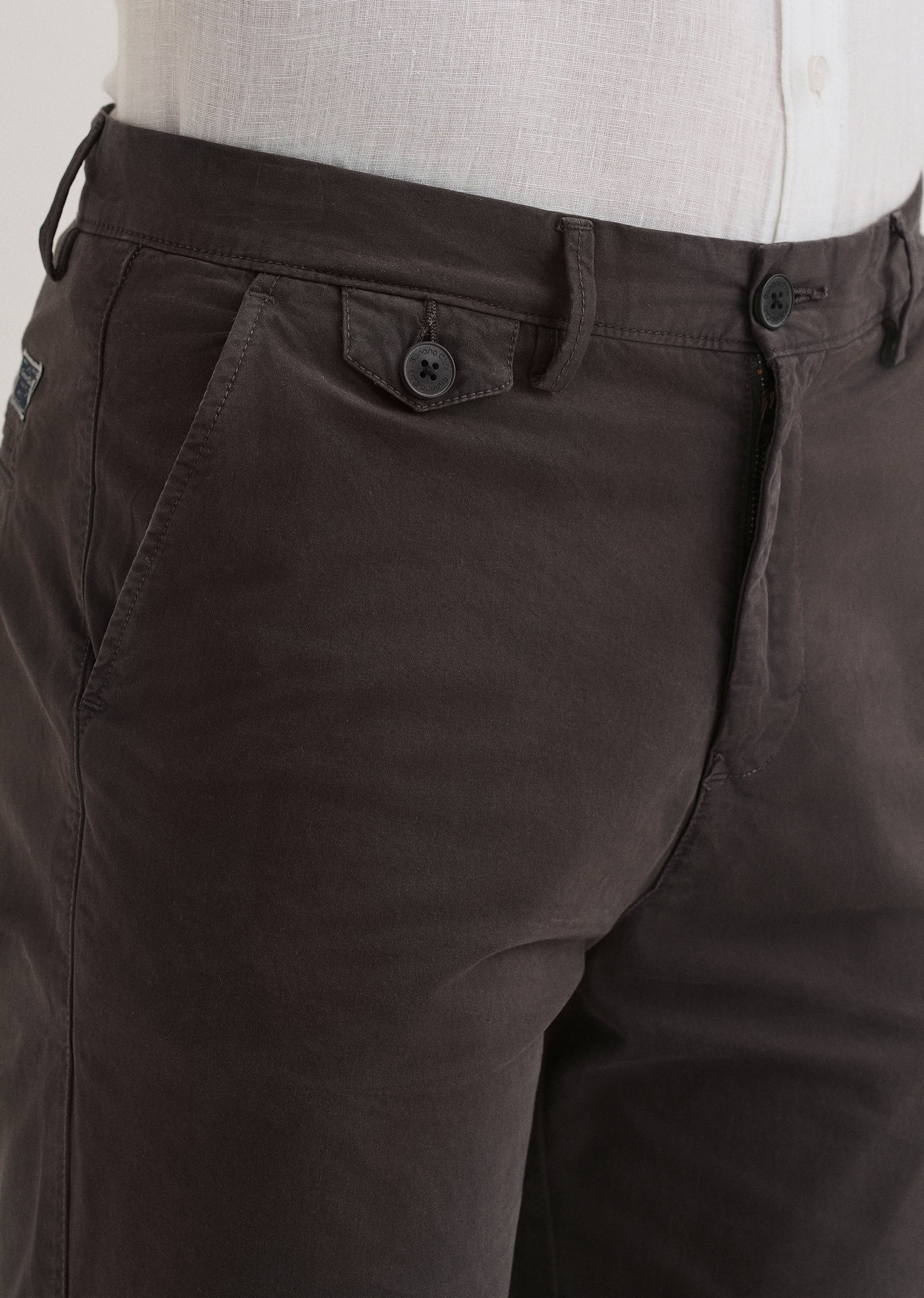 Burnt Brown Cotton Shorts - Image 5