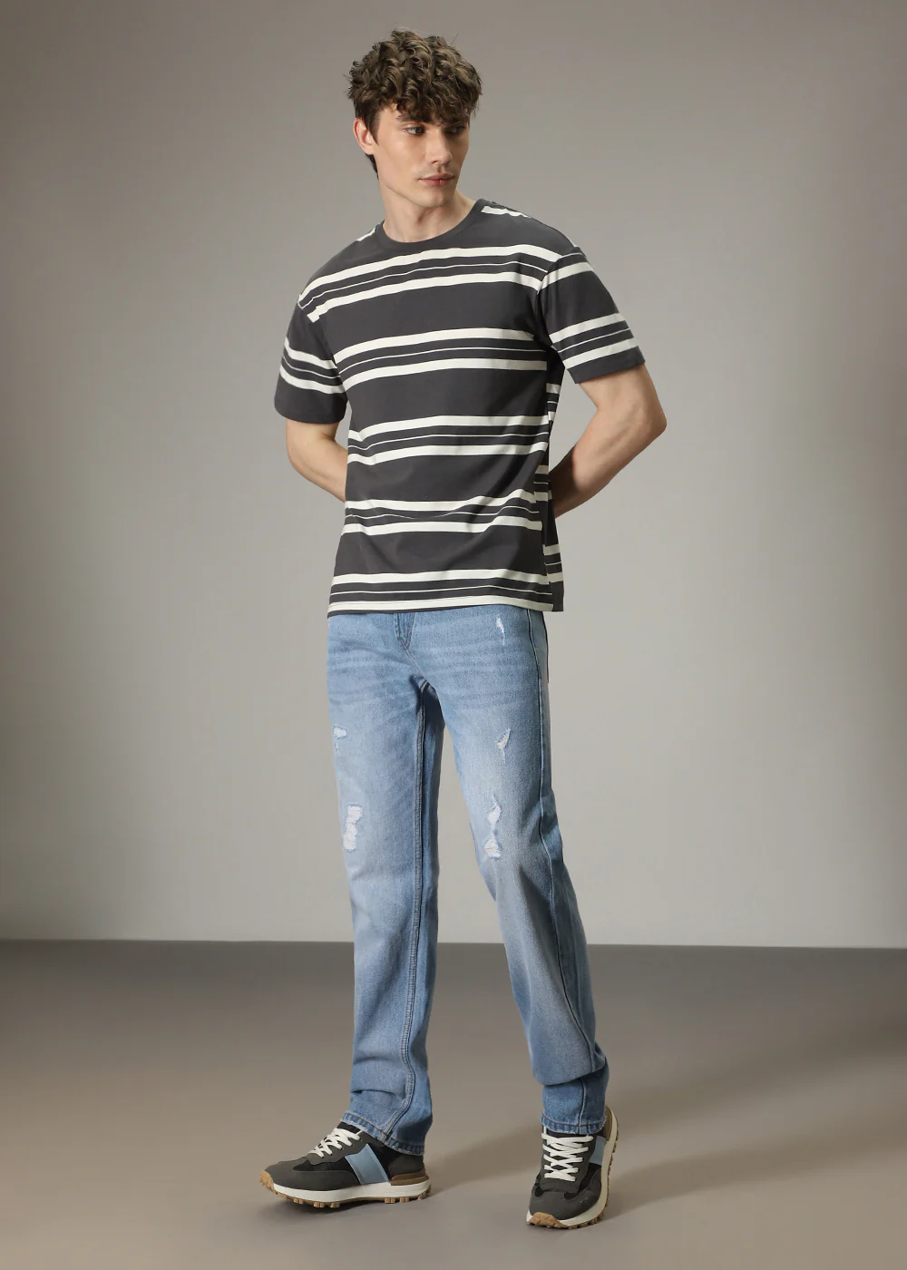 Carter Ribbed Blue Straight fit Jeans - Image 6