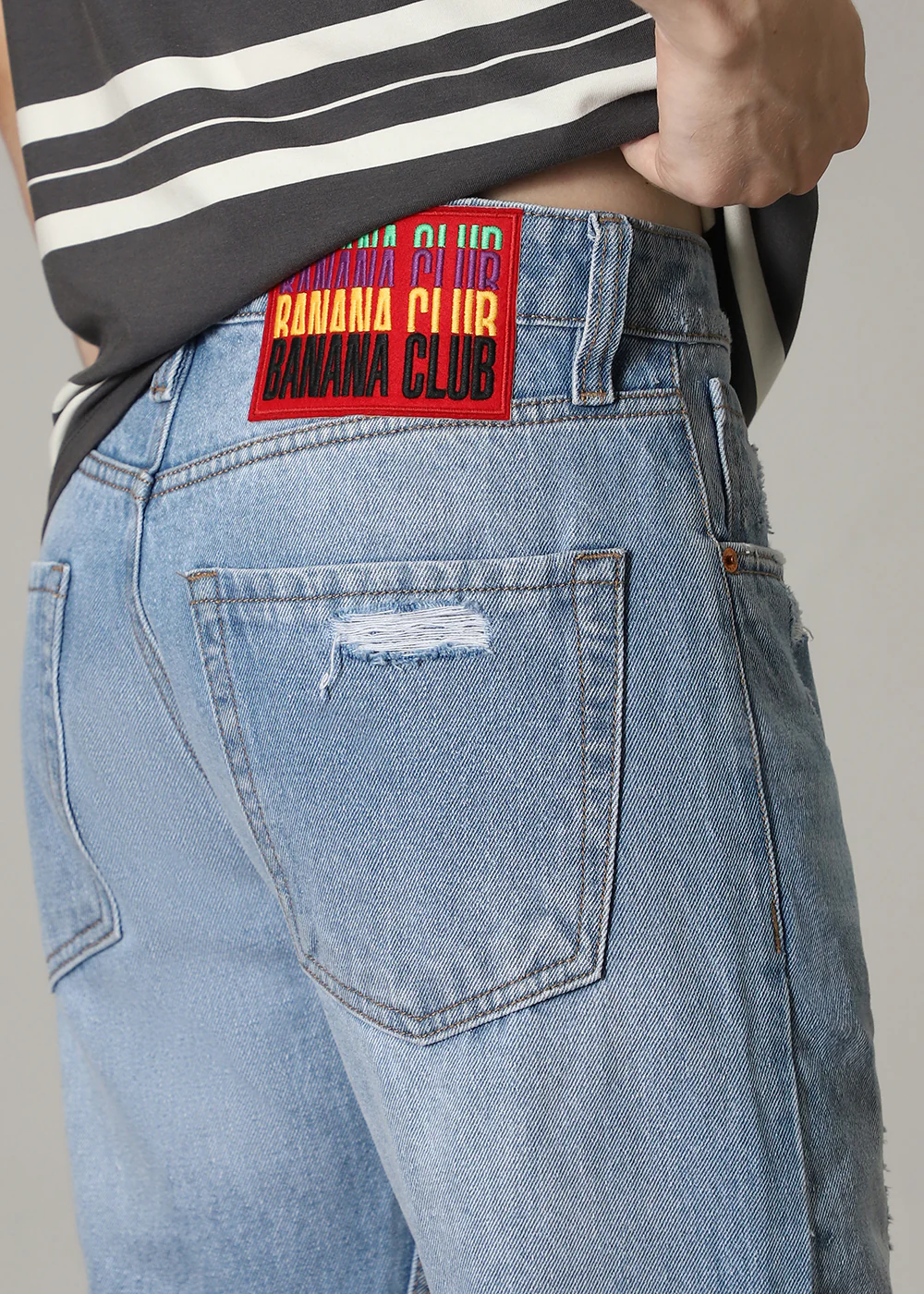 Carter Ribbed Blue Straight fit Jeans - Image 7