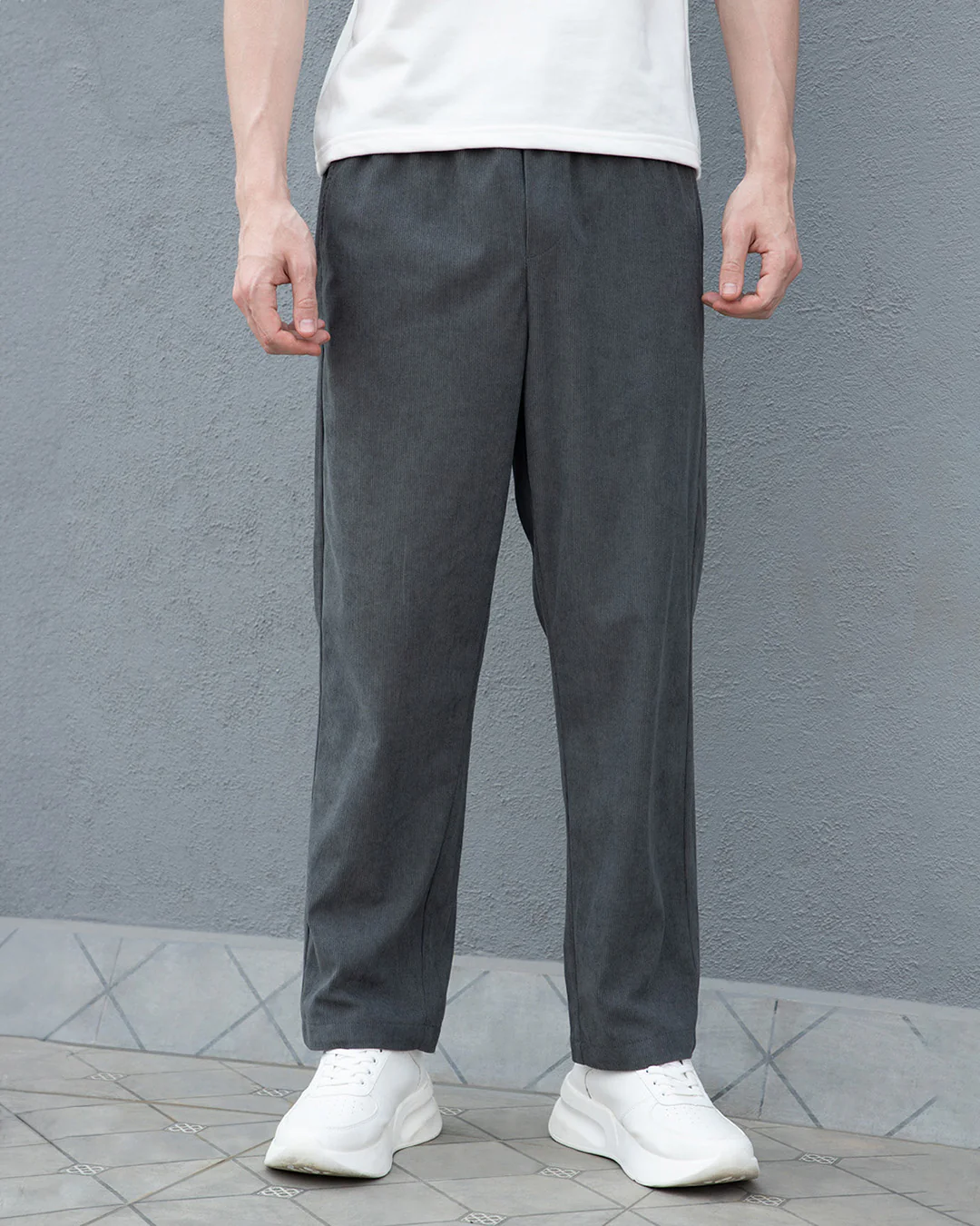 Castor Gray Corduroy Pant - Image 3