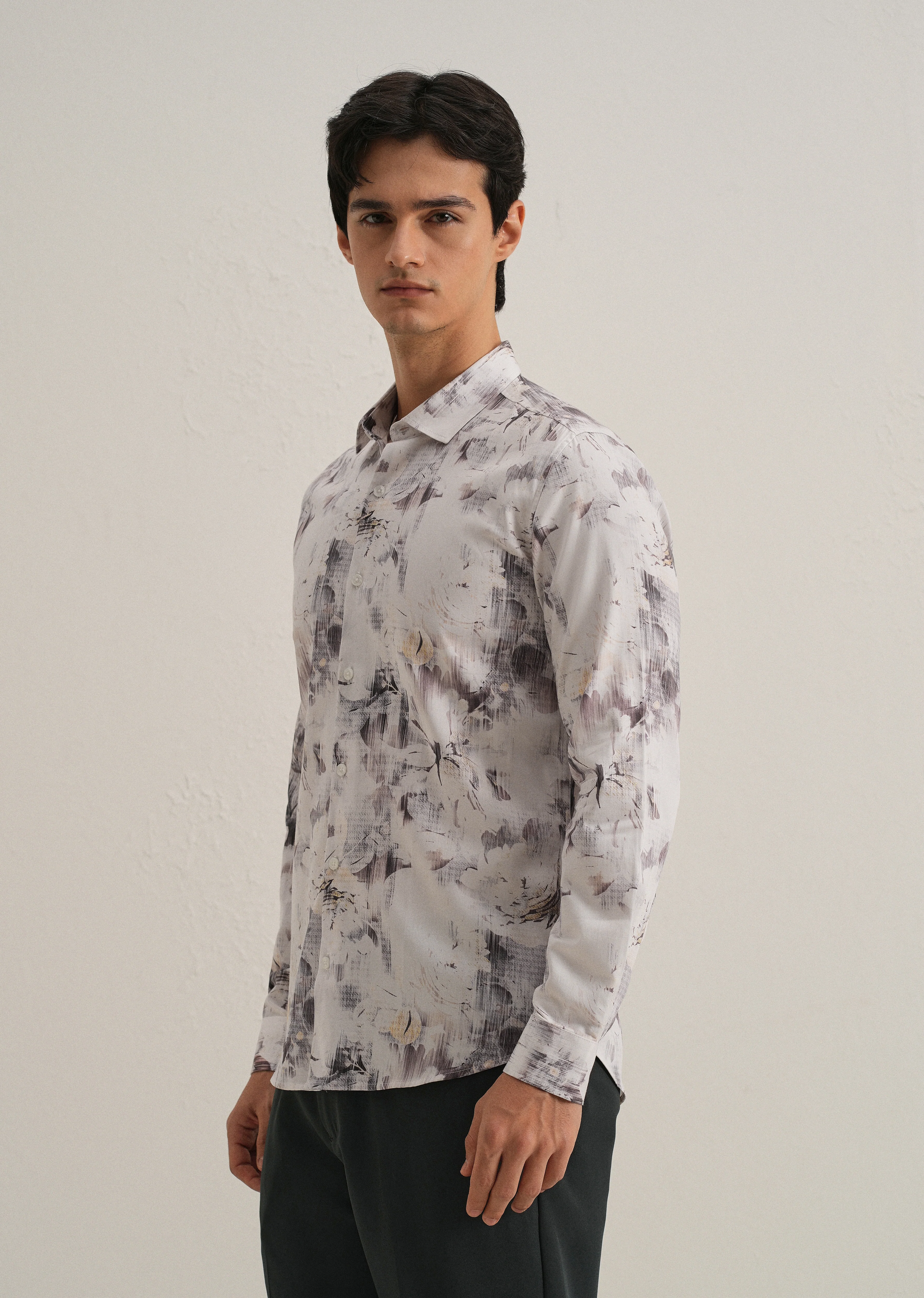 Chaos Flower Printed Shirt - Image 4