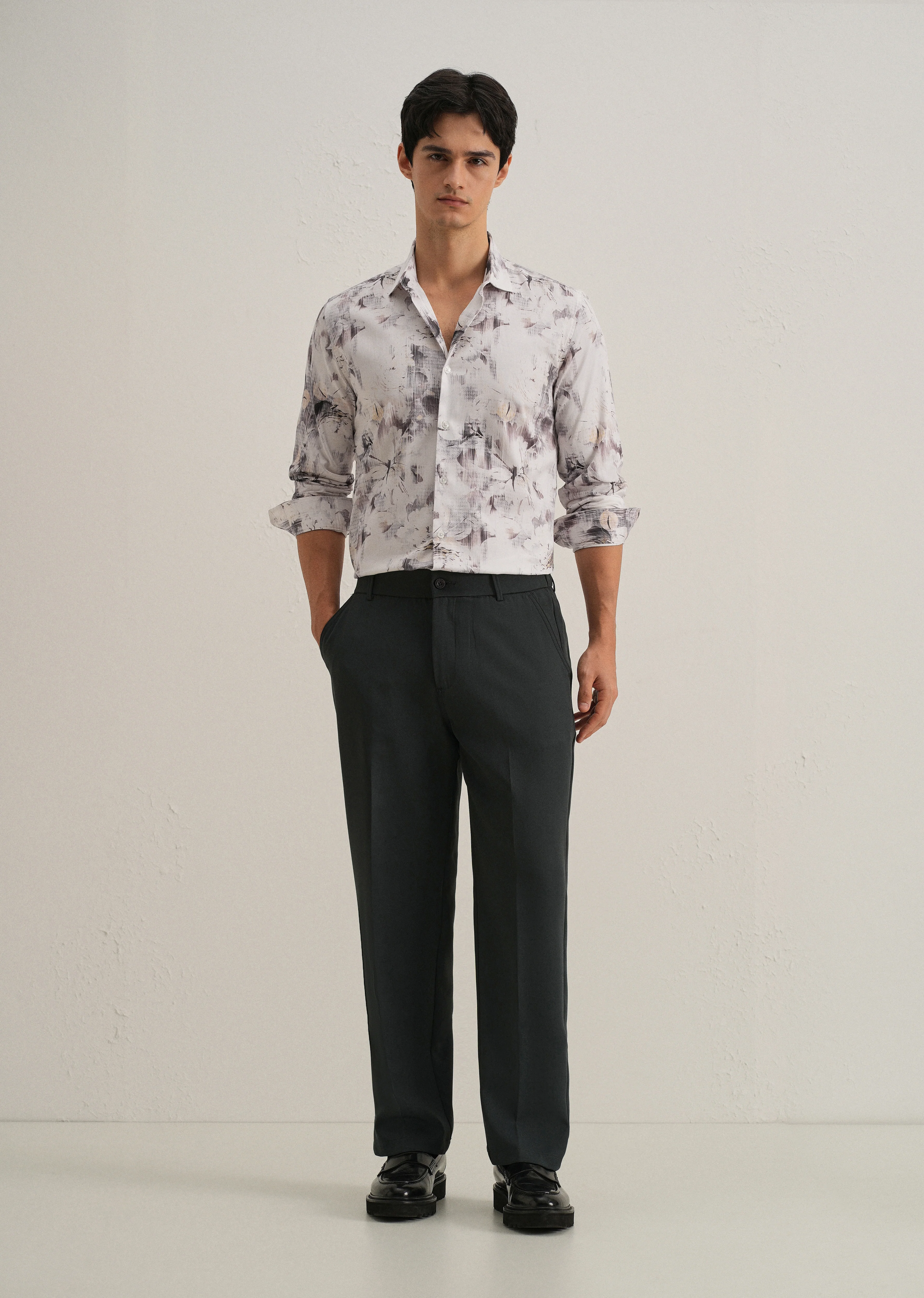 Chaos Flower Printed Shirt - Image 6