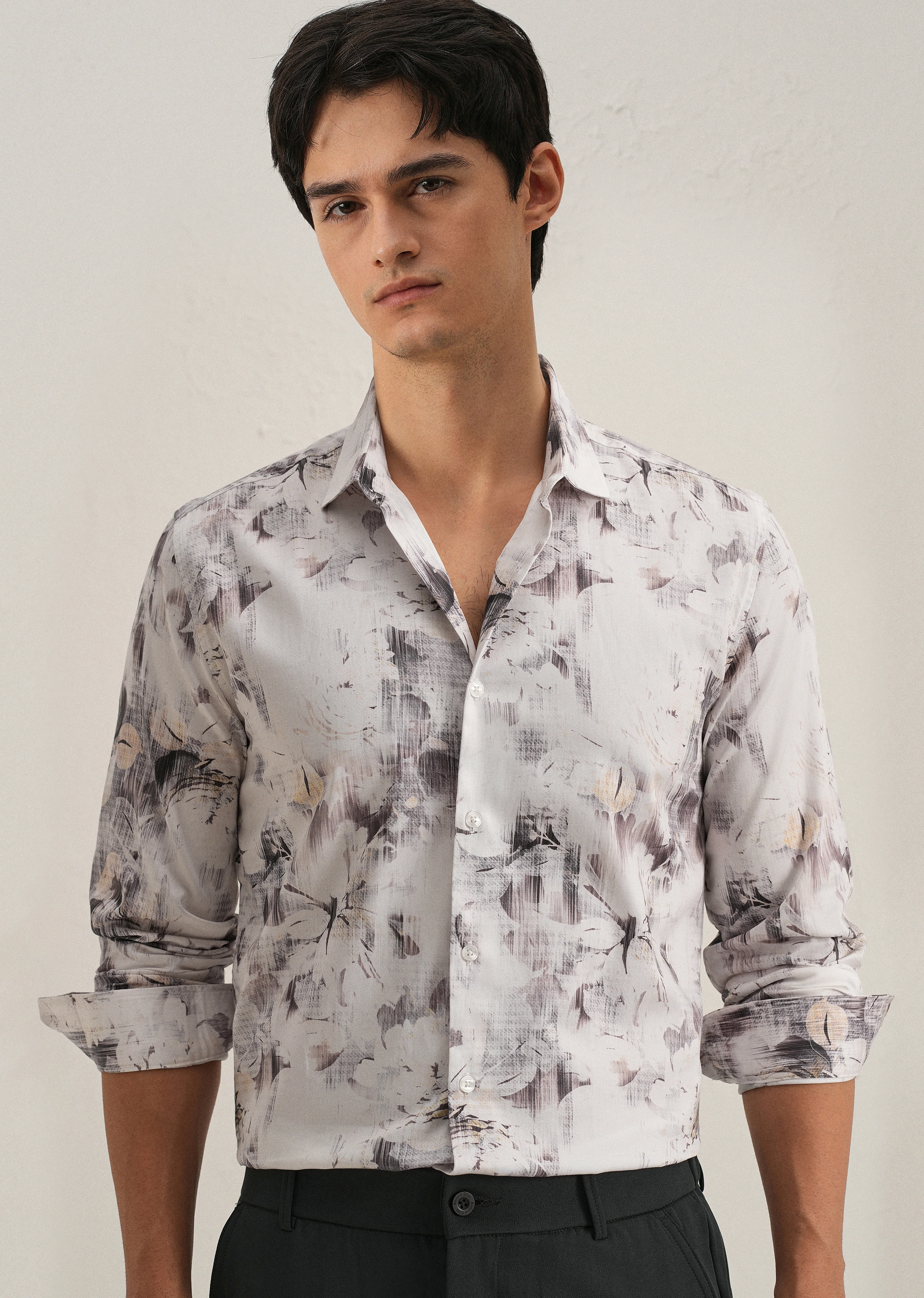 Chaos Flower Printed Shirt - Image 7