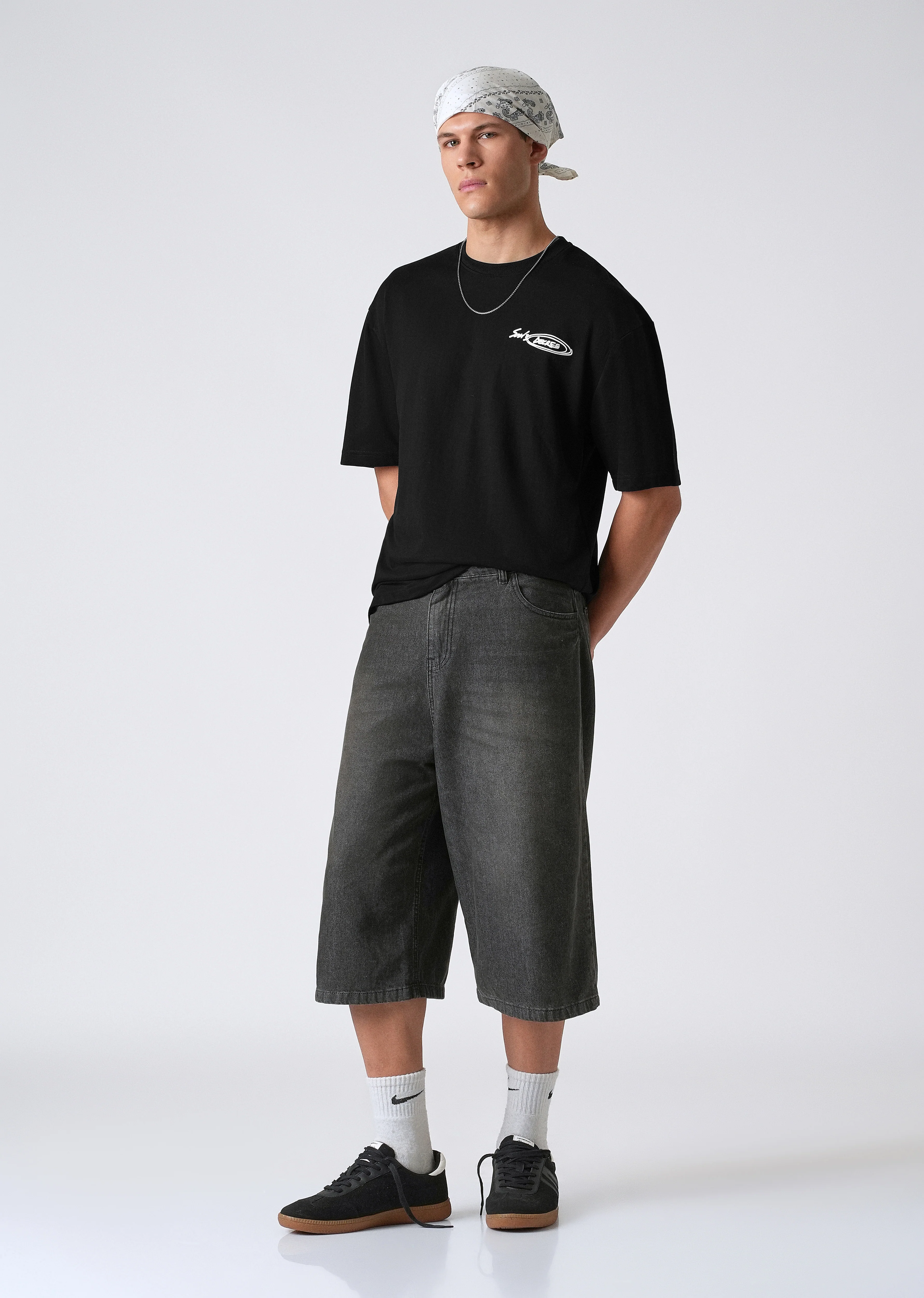 Charcoal Black Oversized T-shirt - Image 6