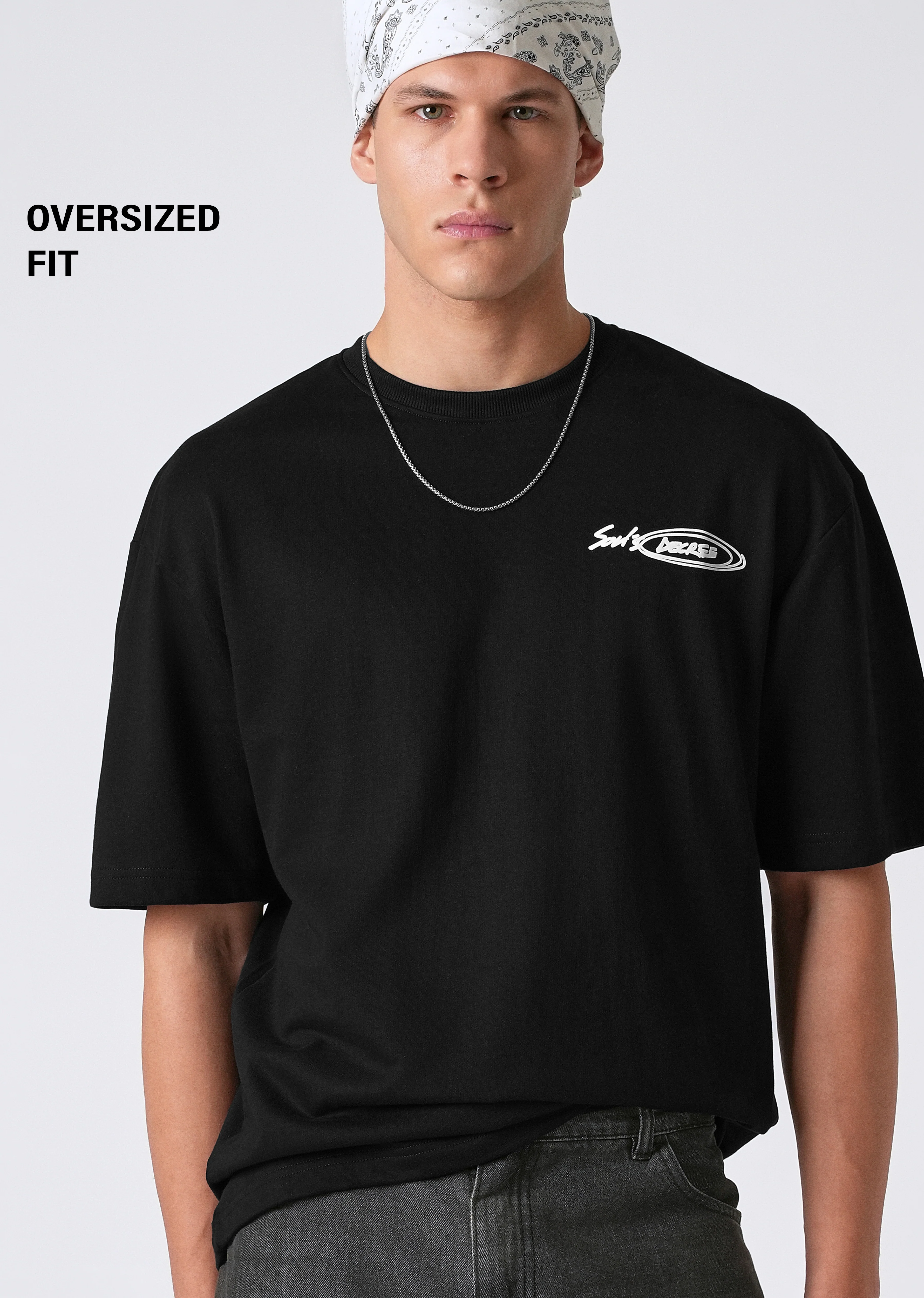 Charcoal Black Oversized T-shirt - Image 7