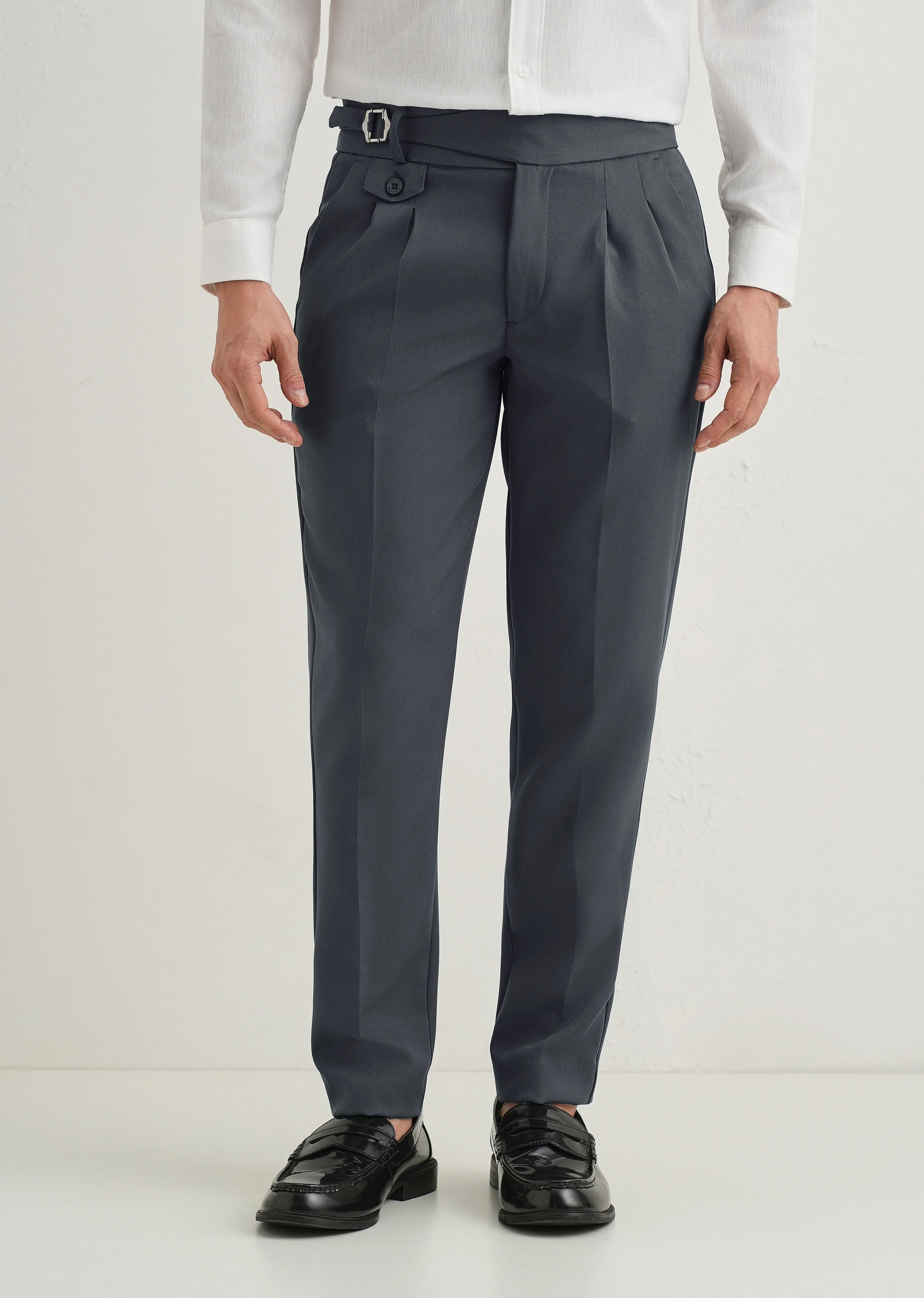 Charcoal Grey Gurkha Pant - Image 2