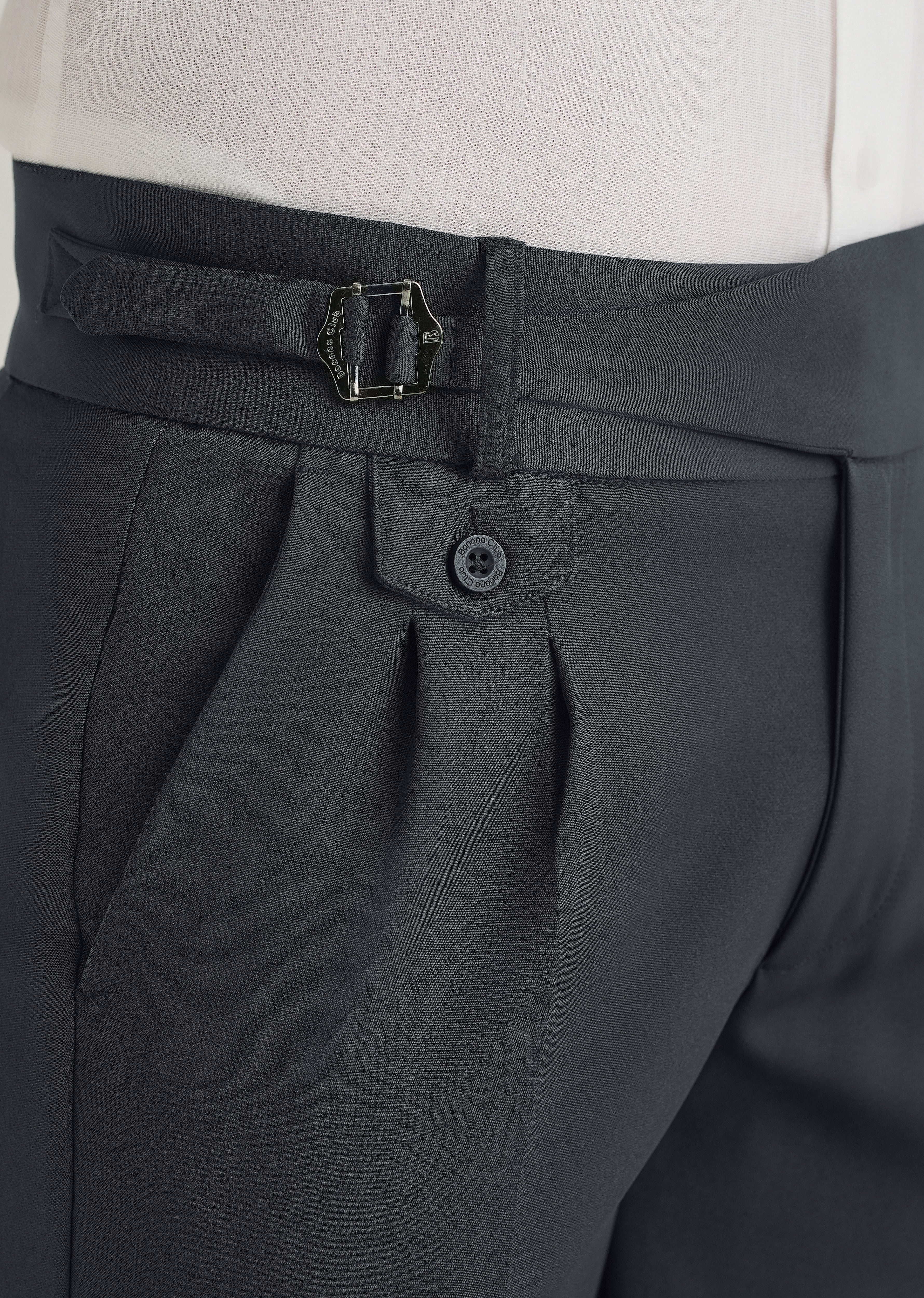 Charcoal Grey Gurkha Pant - Image 3
