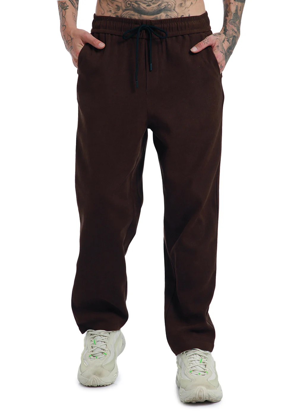 Chocolate Brown Thin-Corduroy Trousers - Image 3